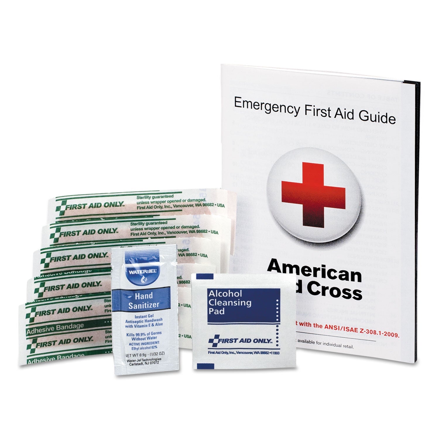 First Aid Guide with Supplies | 9-Piece Kit