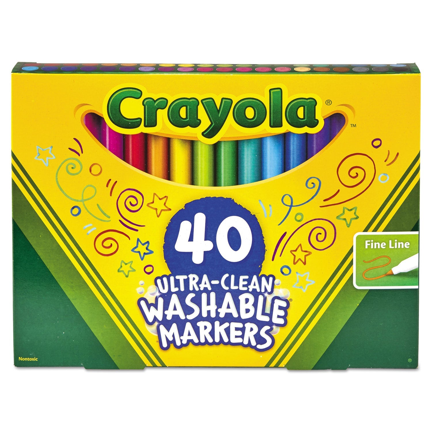 Crayola Ultra-Clean Washable Markers | 40/Set