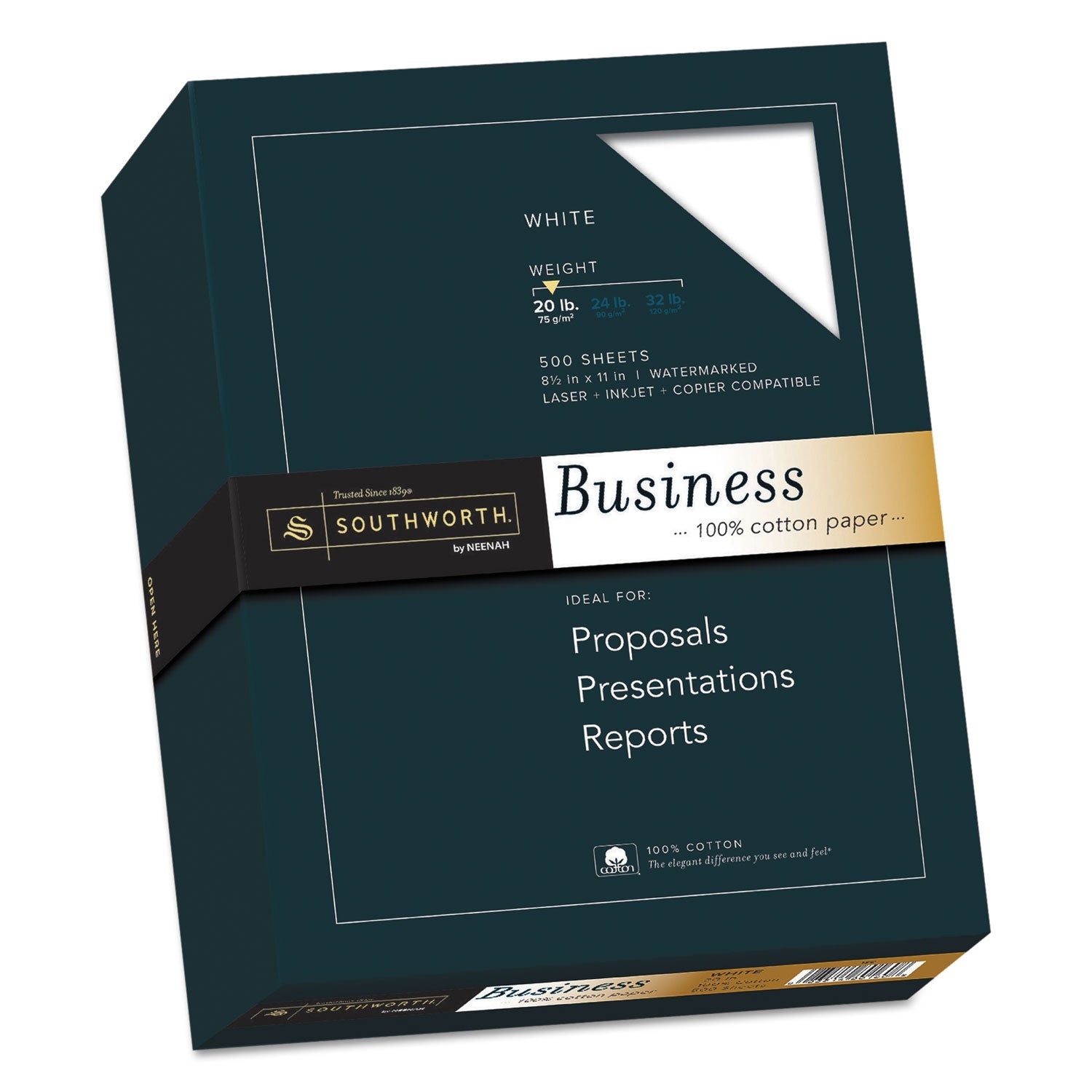 100% Cotton Business Paper | Southworth® 20lb Wht