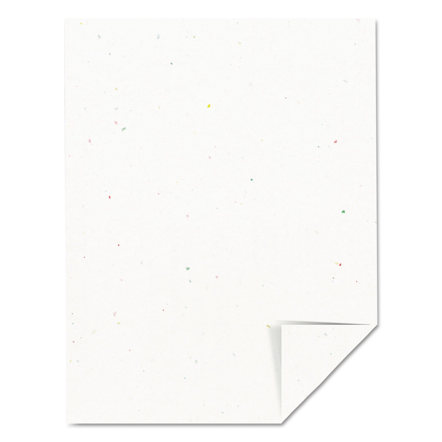 Astrobrights® Color Cardstock, 65 lb Cover Weight, 8.5 x 11, Stardust Flecked White, 250/Pack