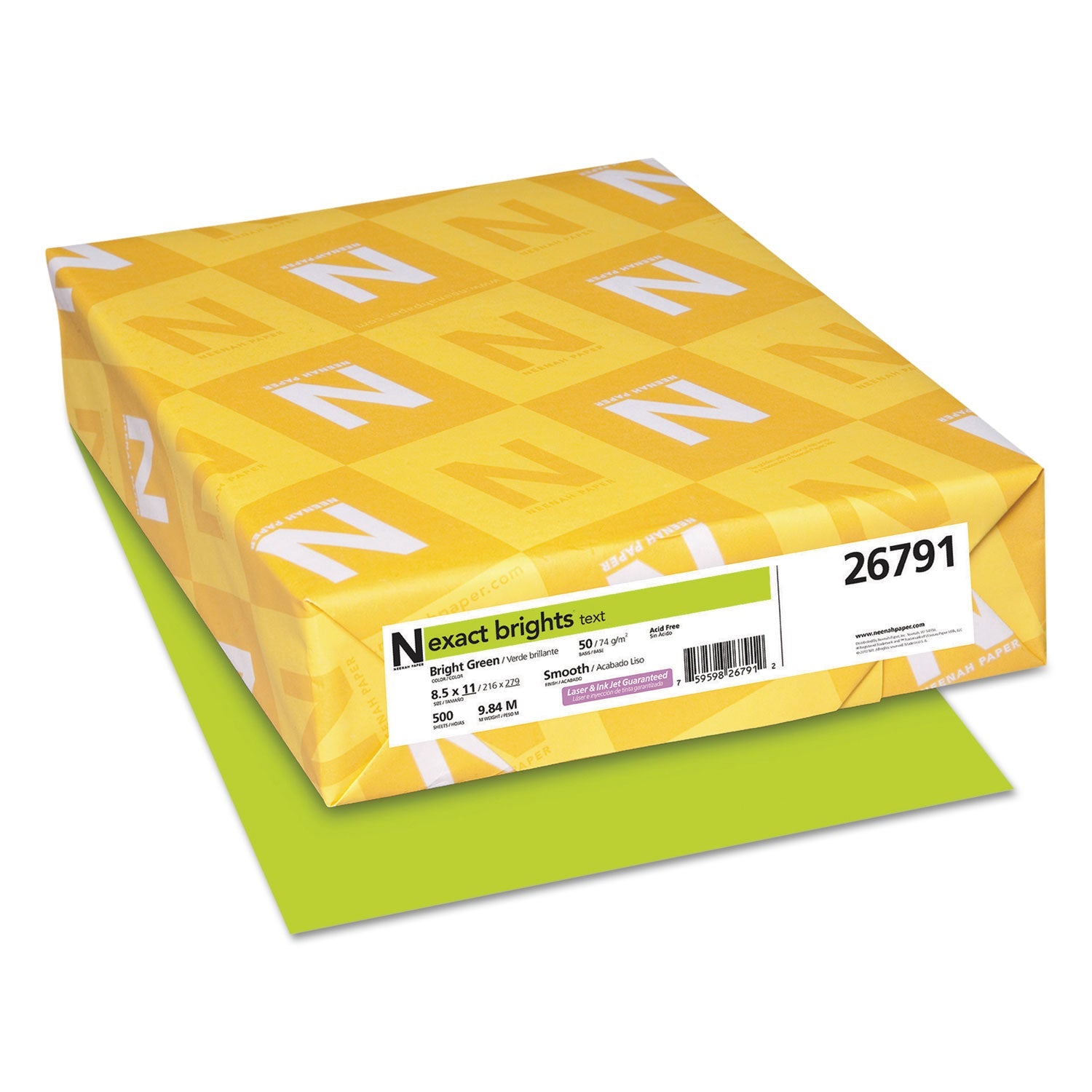 Neenah Paper Exact Brights Paper | Bright Green