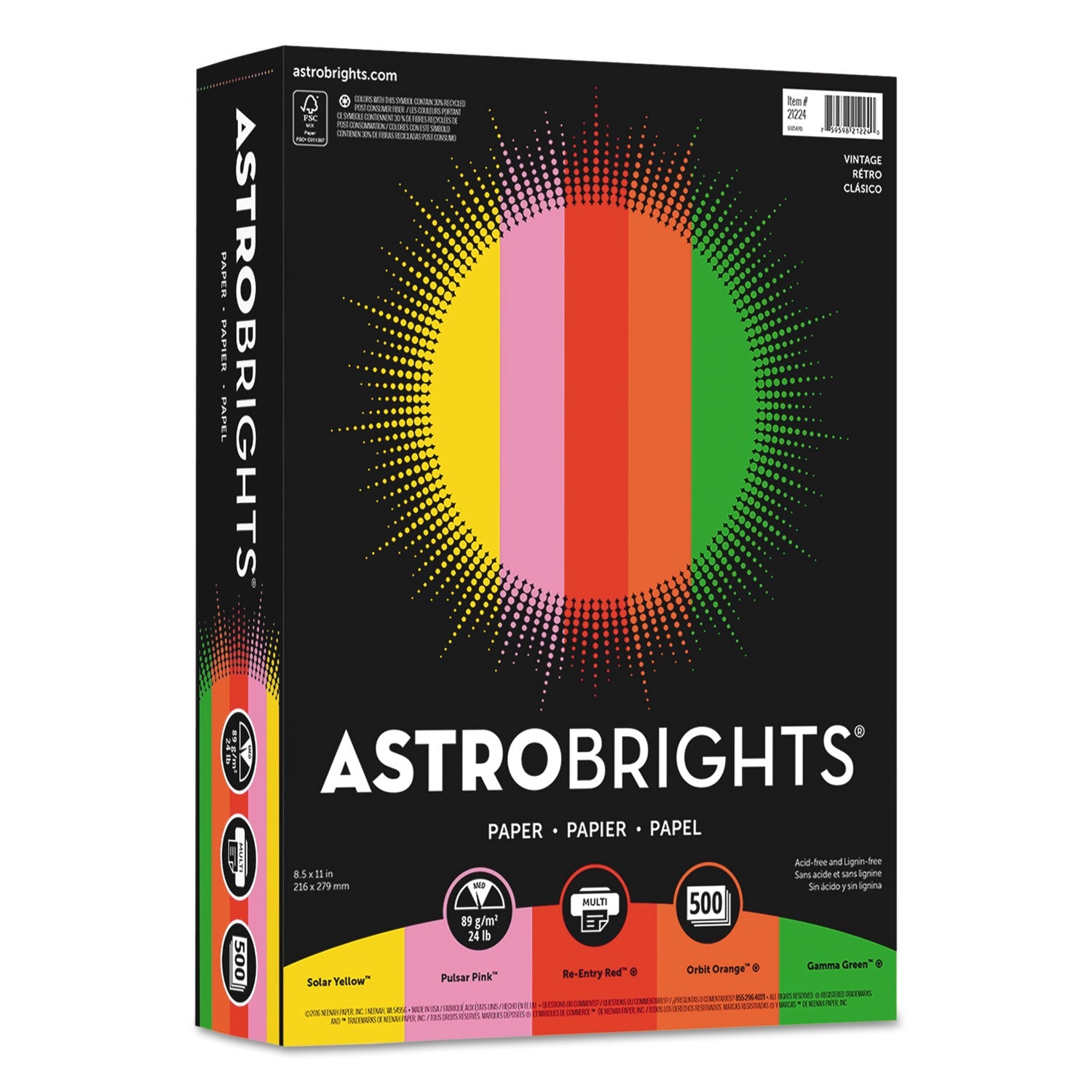 Vintage Color Paper | Astrobrights®, 500-Ream