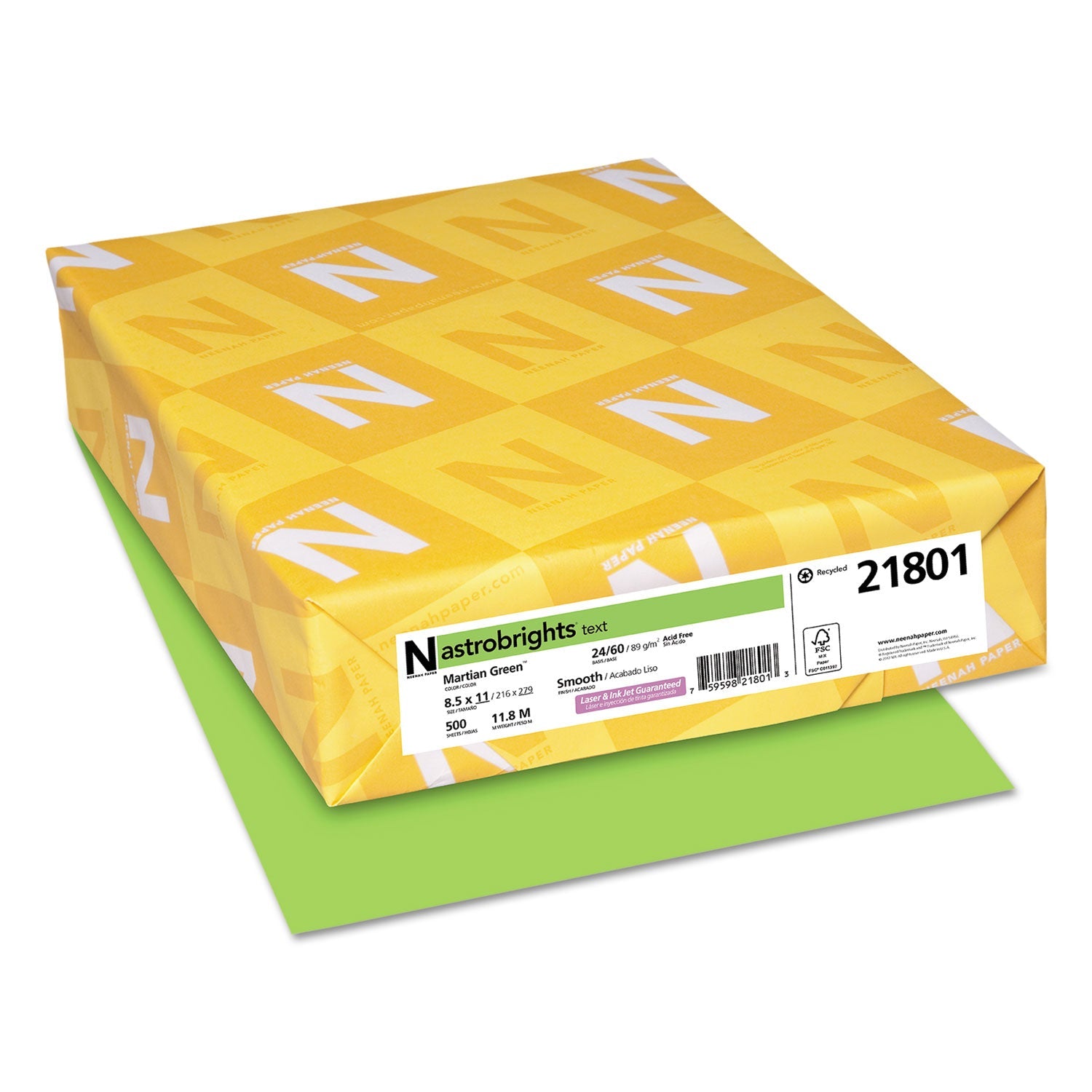Astrobrights Color Paper | Green, 24lb, 500/Ream