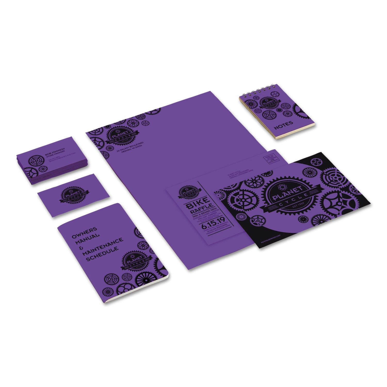 Astrobrights® Color Cardstock, 65 lb Cover Weight, 8.5 x 11, Gravity Grape, 250/Pack