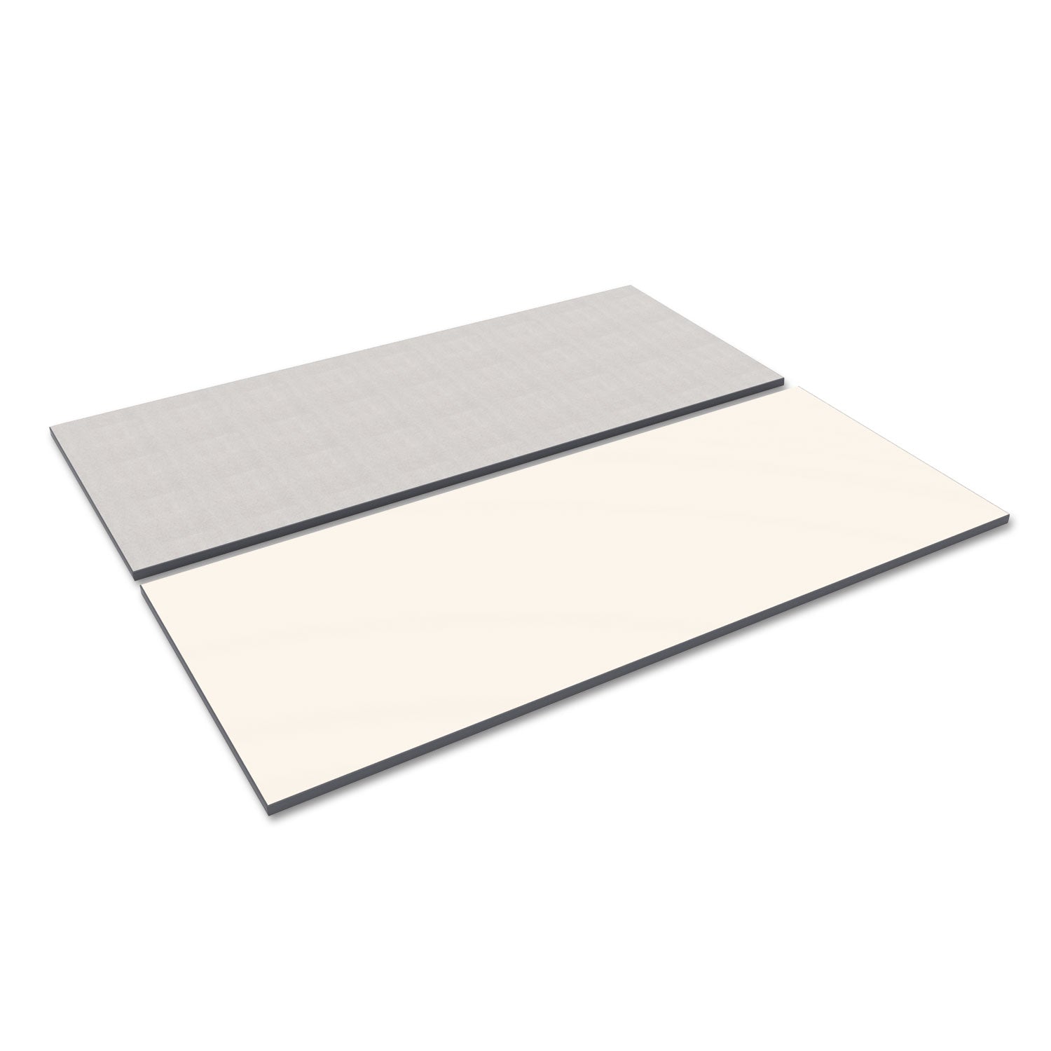 Alera® Reversible Laminate Table Top, Rectangular, 71.5w X 29.5d, White/gray