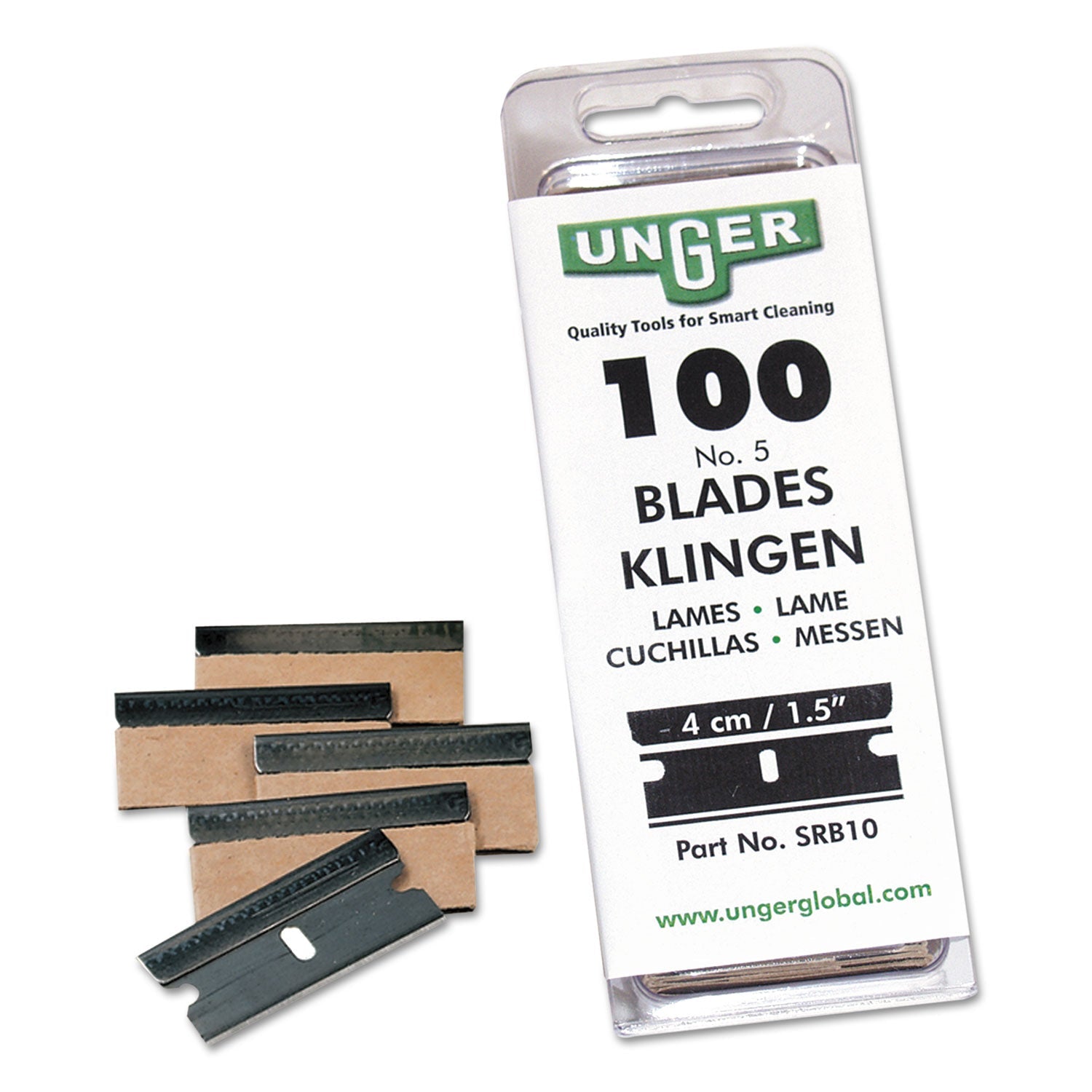 Unger Safety Scraper Replacement Blades | 100/Box