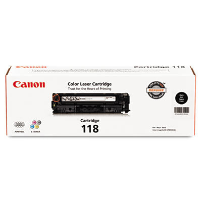 Canon 118 Toner Cartridge | Black, 3,400 Pages