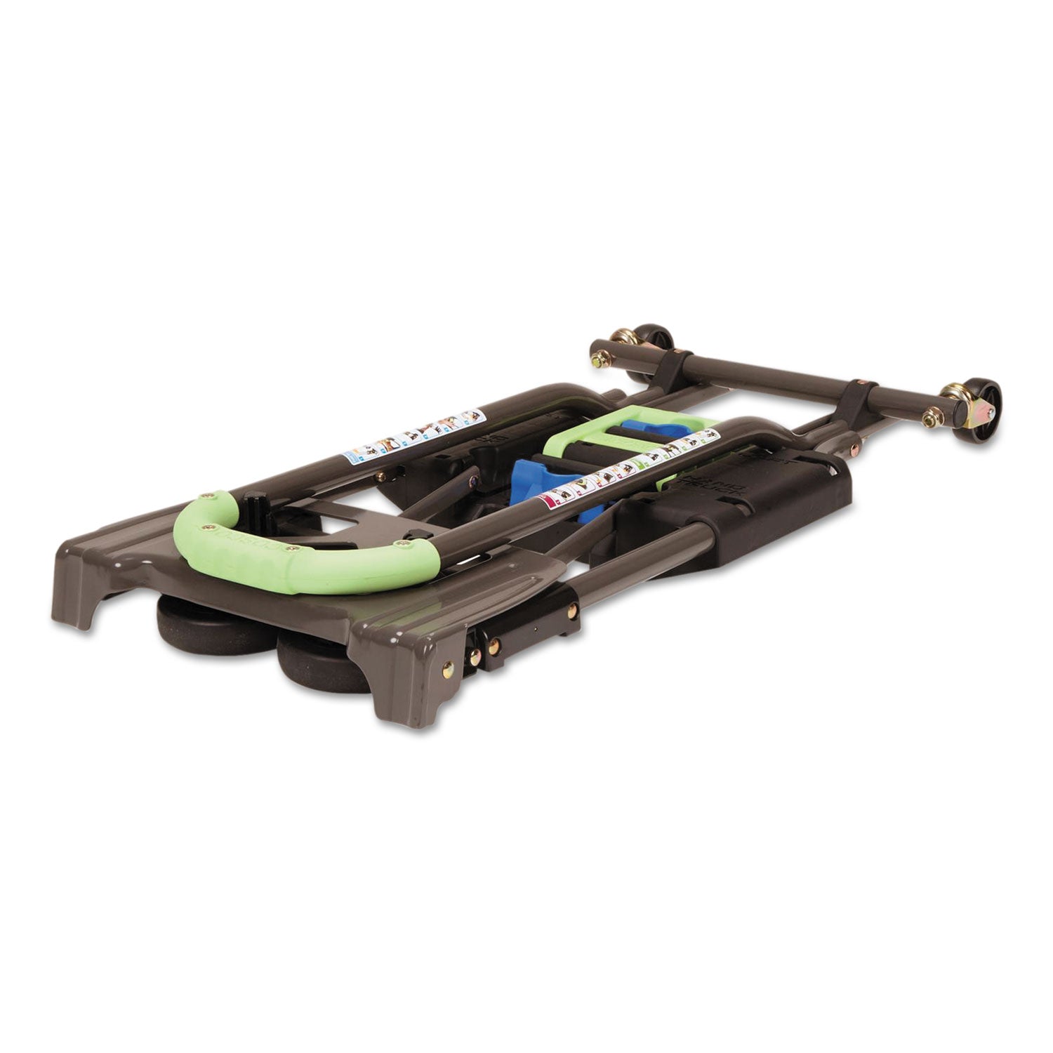 Cosco® 2-in-1 Multi-Position Hand Truck and Cart, 300 lbs, 16.63 x 12.75 x 49.25, Black/Blue/Green