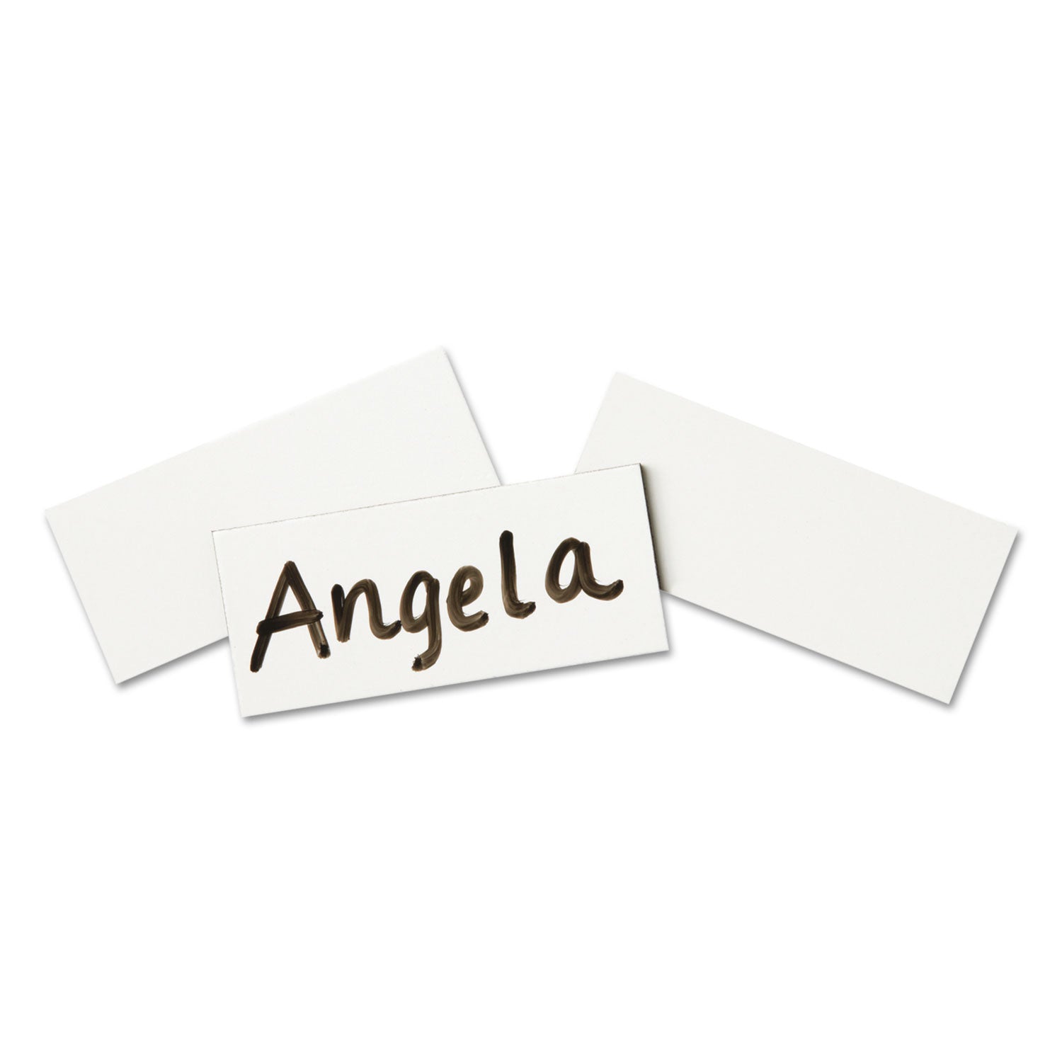Quartet® Magnetic Write-On/Wipe-Off Strips, 0.88 x 2, White, 25/Pack