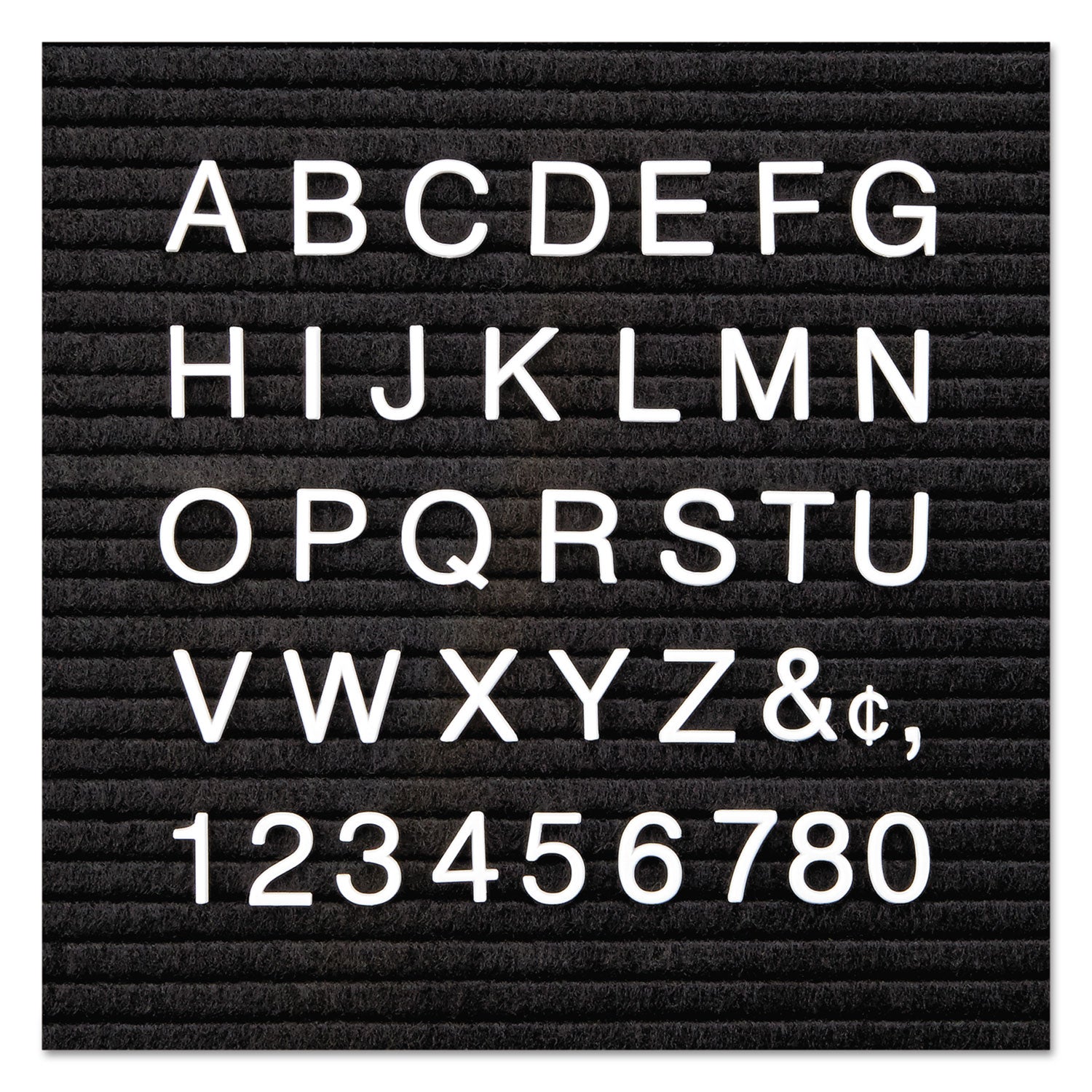 Quartet® Character Sets, Pin, White, 1"h, 300/set