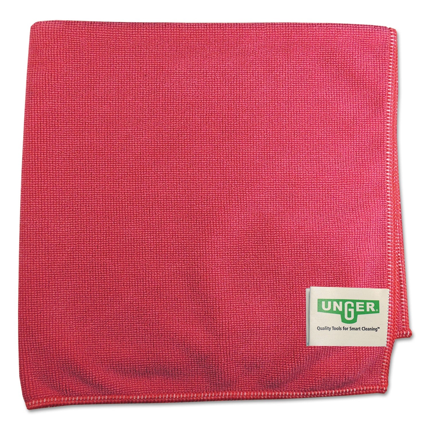 Unger® SmartColor MicroWipes 4000, Heavy-Duty, 16 x 15, Red, 10/Pack