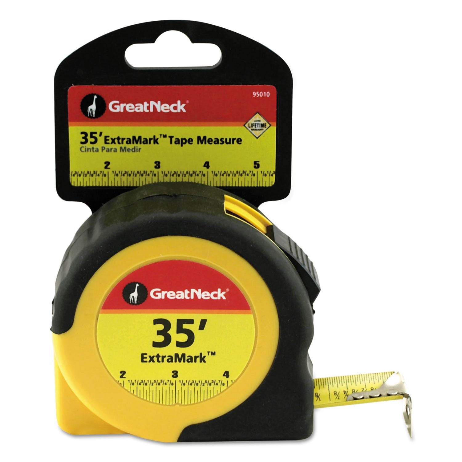 Great Neck ExtraMark Tape Measure | 1" x 35 ft