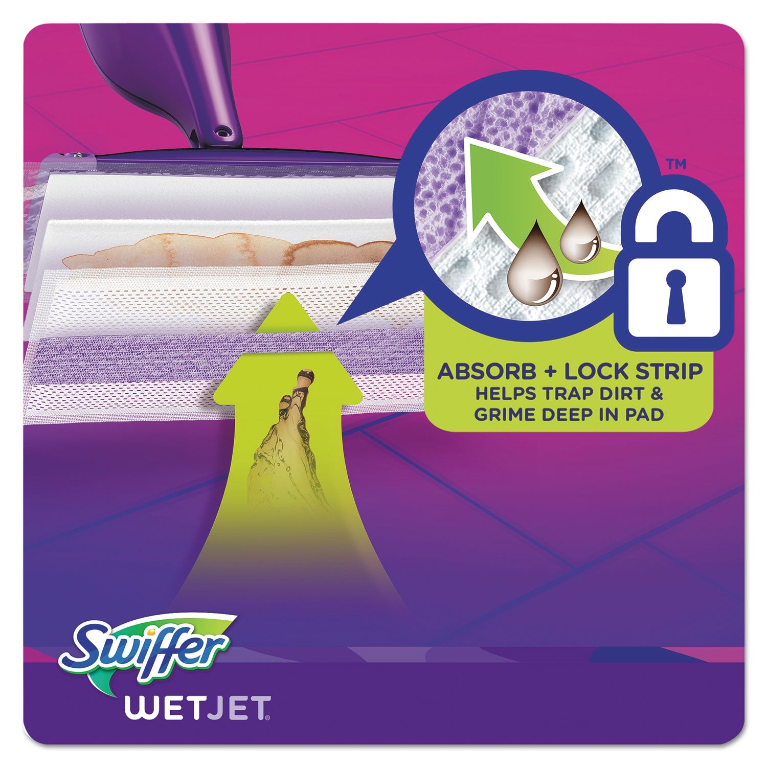 Swiffer® Wetjet System Refill Cloths, 11.3" X 5.4", White, 24/box