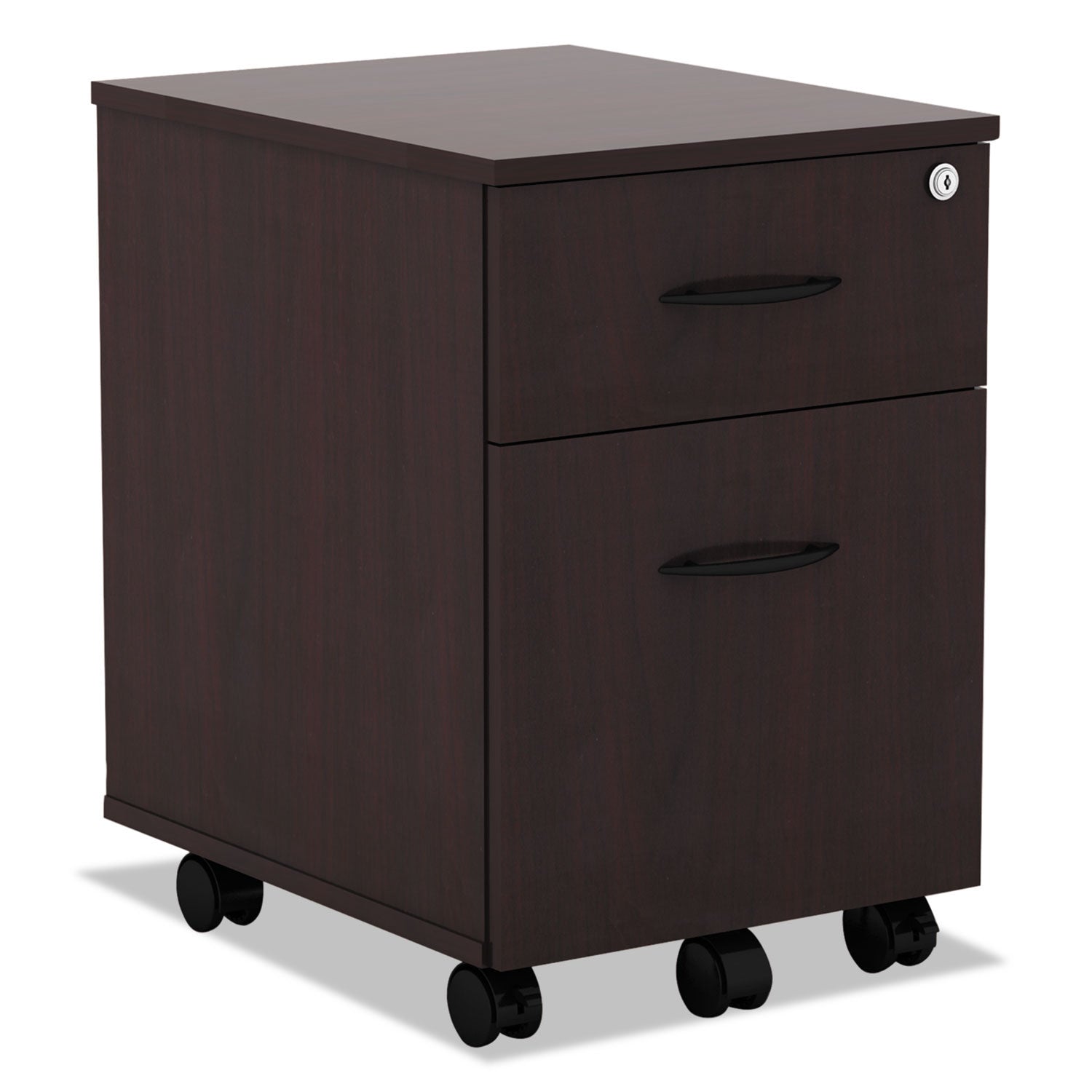 Valencia Series Mobile Pedestal | Mahogany