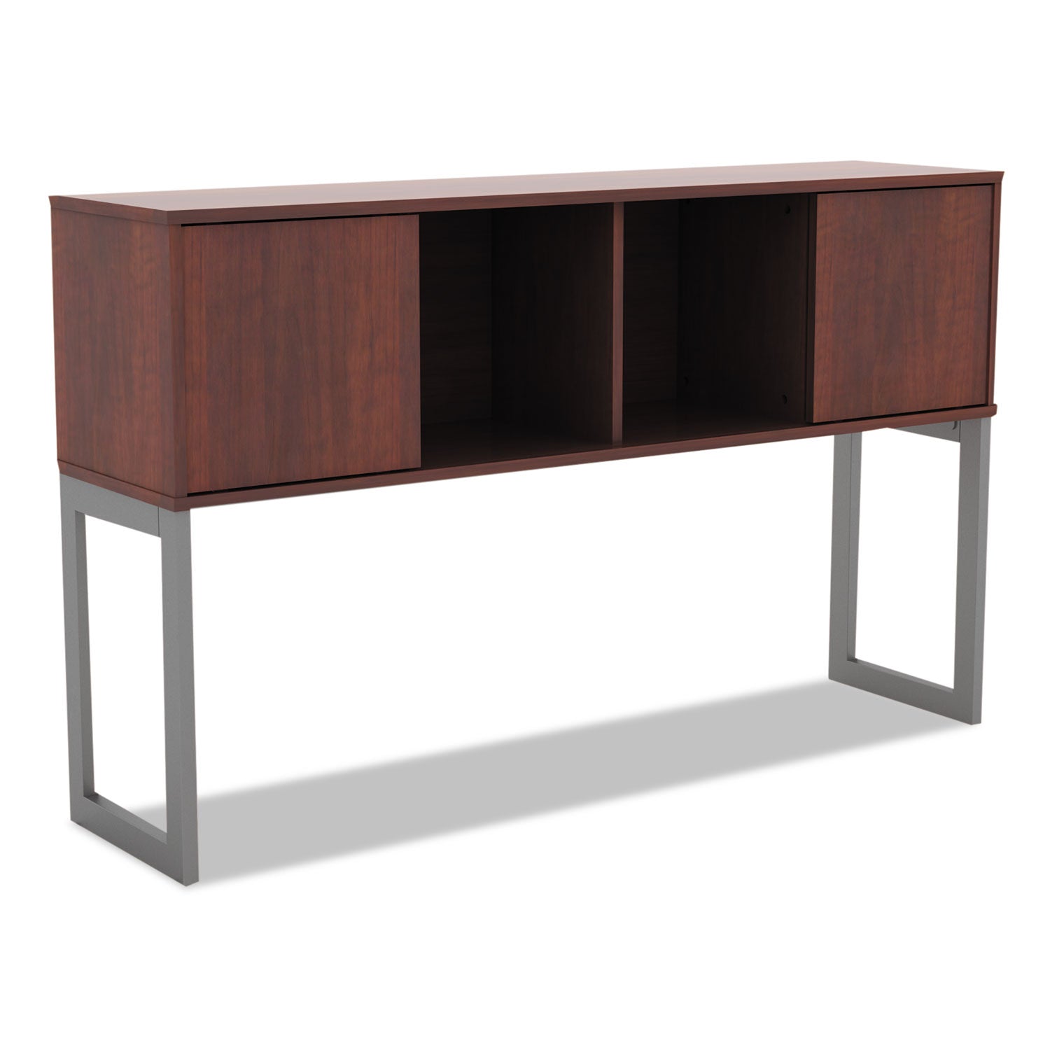 Alera® Alera Open Office Desk Series Hutch, 59w X 15d X 36.38h, Medium Cherry