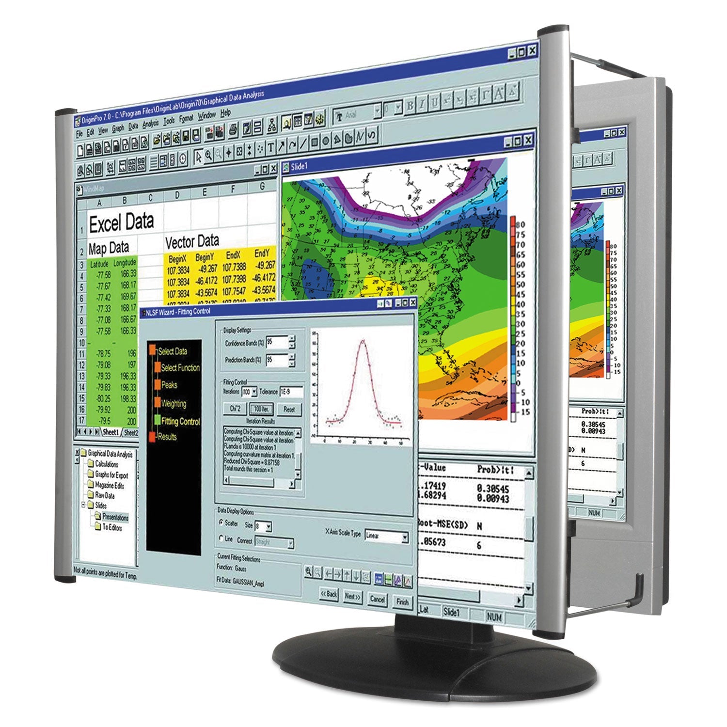 Kantek LCD Monitor Magnifier Filter for 24" Widescreen Flat Panel Monitor, 16:9/16:10 Aspect Ratio