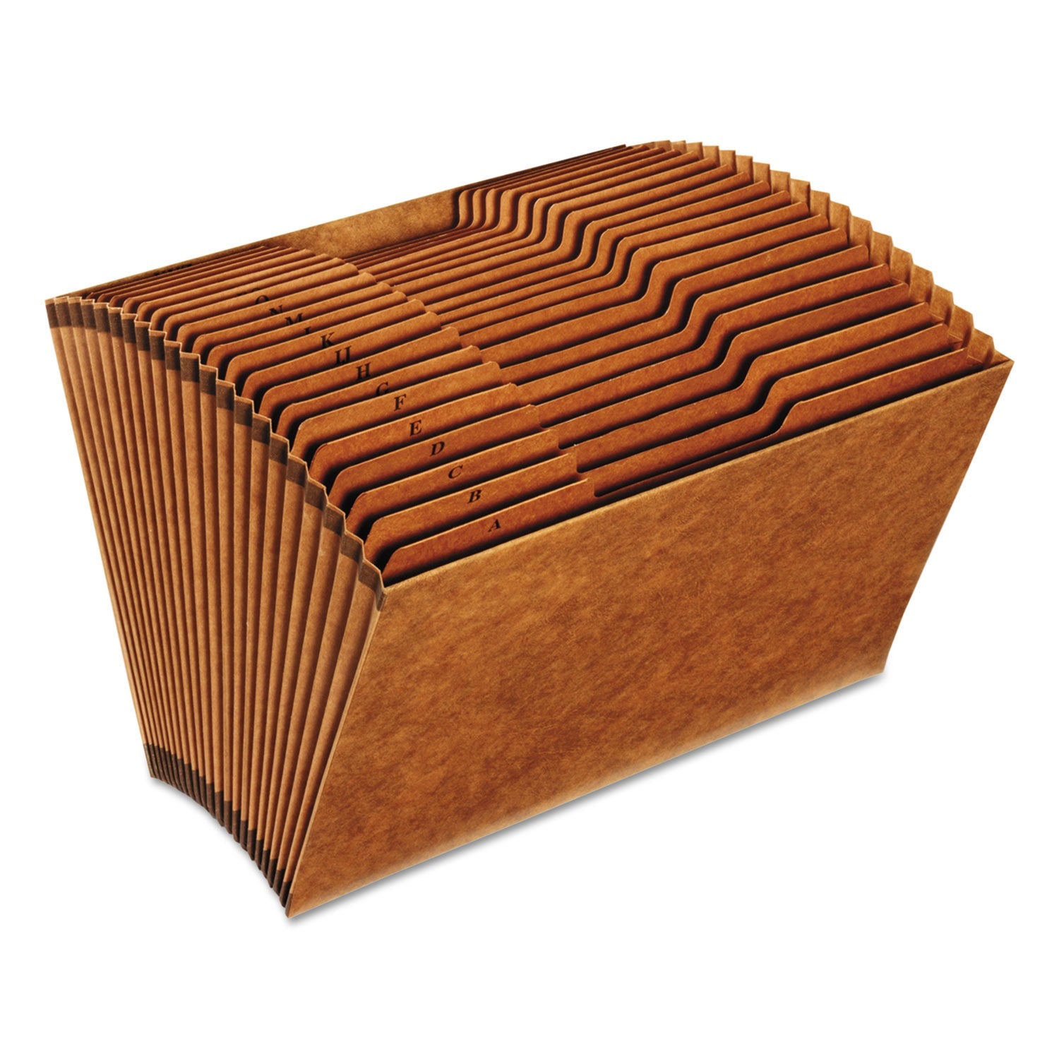 Pendaflex® Heavy-Duty Open-Top Expanding Stadium File, 21 Sections, 1/3-Cut Tabs, Legal Size, Redrope