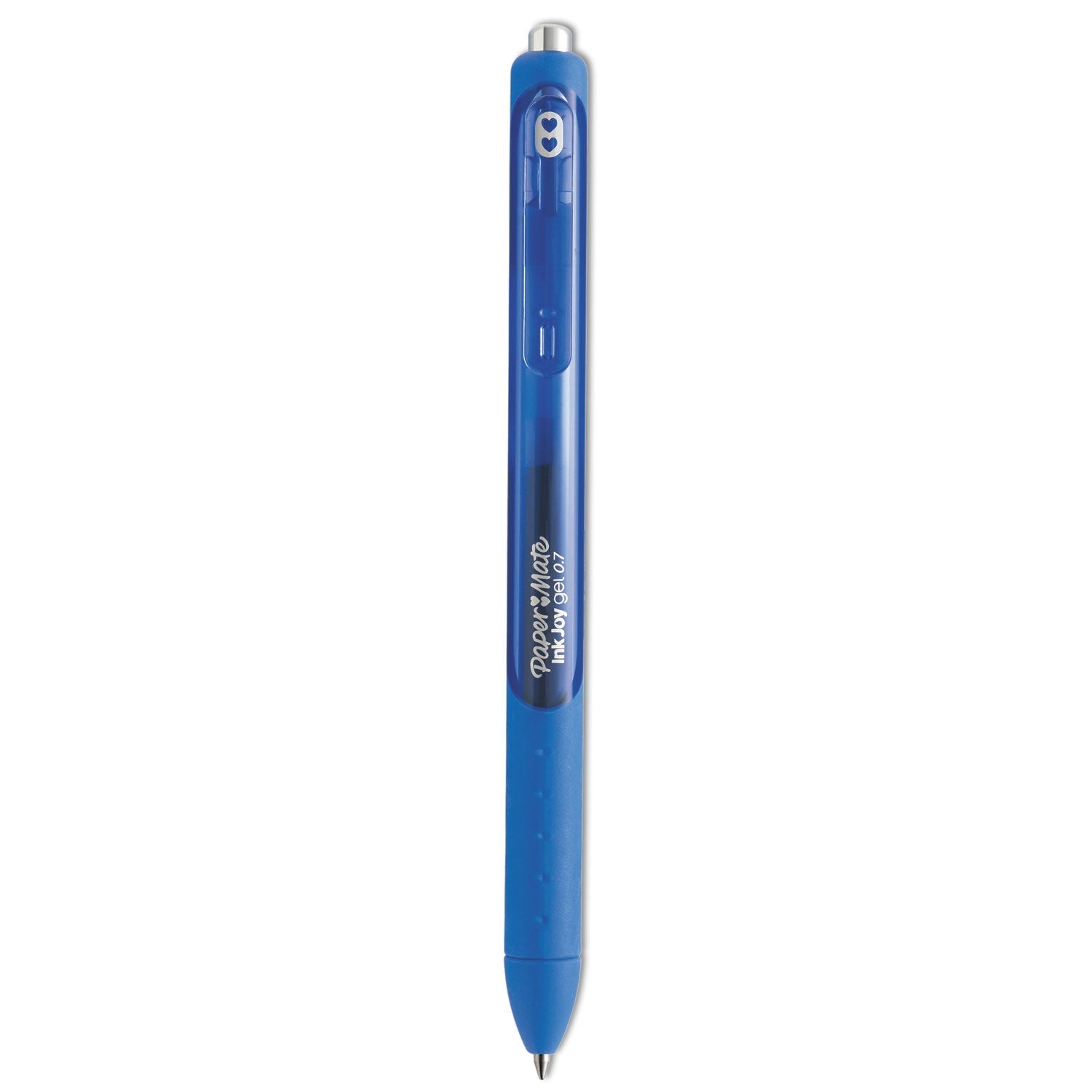 Paper Mate® Inkjoy Gel Pen, Retractable, Medium 0.7 Mm, Blue Ink, Blue Barrel, Dozen
