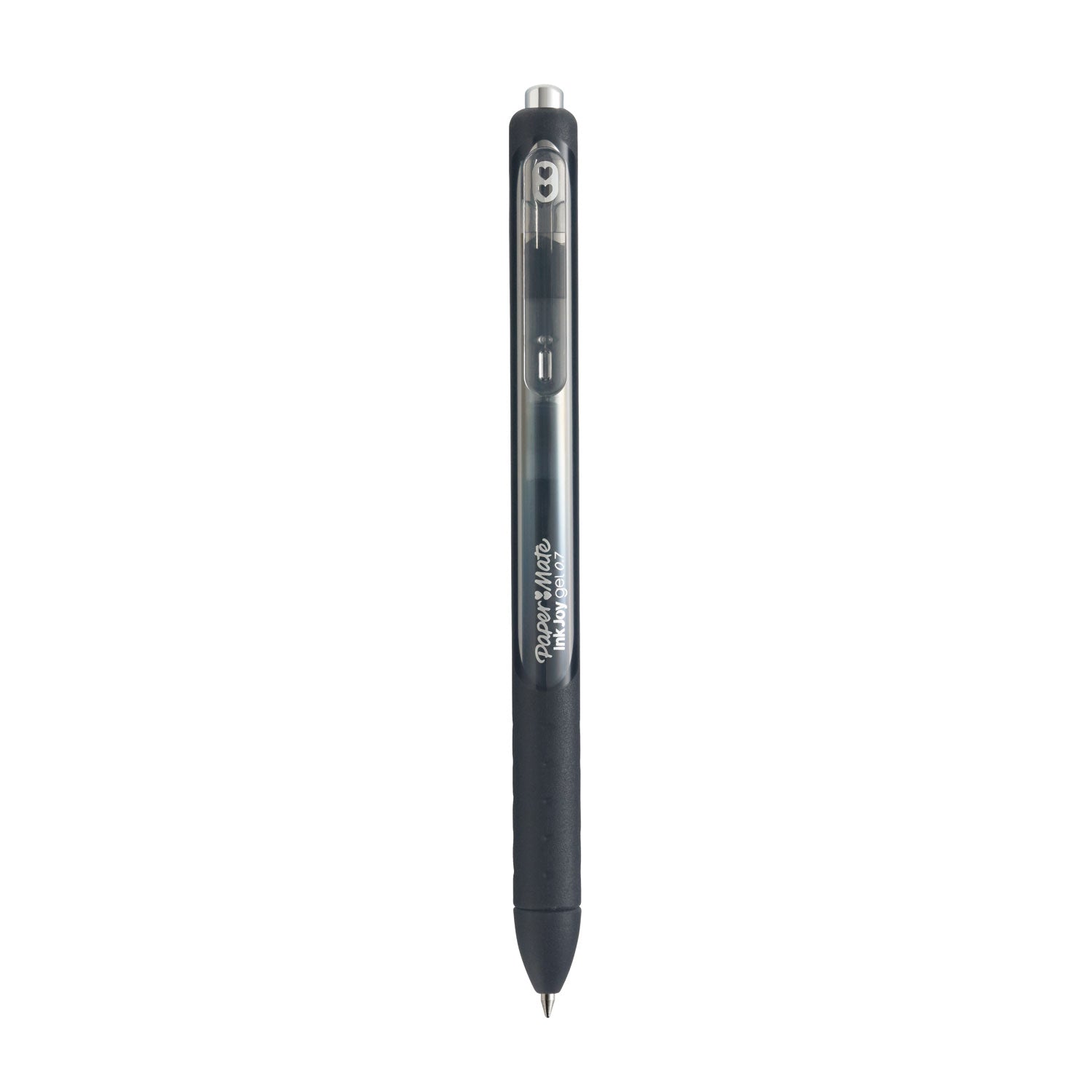 Paper Mate® Inkjoy Gel Pen, Retractable, Medium 0.7 Mm, Black Ink, Black Barrel, Dozen