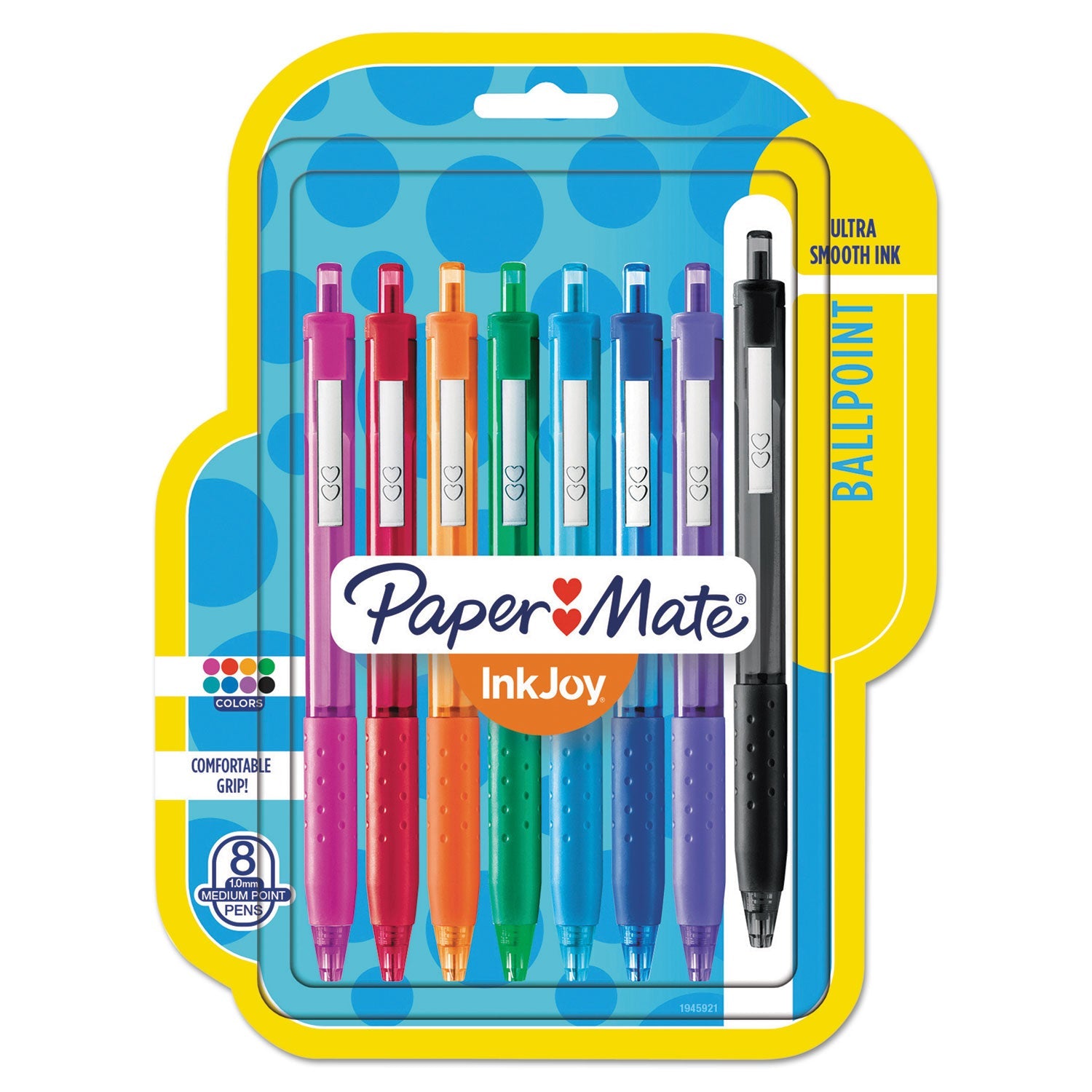 Paper Mate® InkJoy 300 RT Ballpoint Pen, Retractable, Medium 1 mm, Assorted Ink and Barrel Colors, 8/Pack