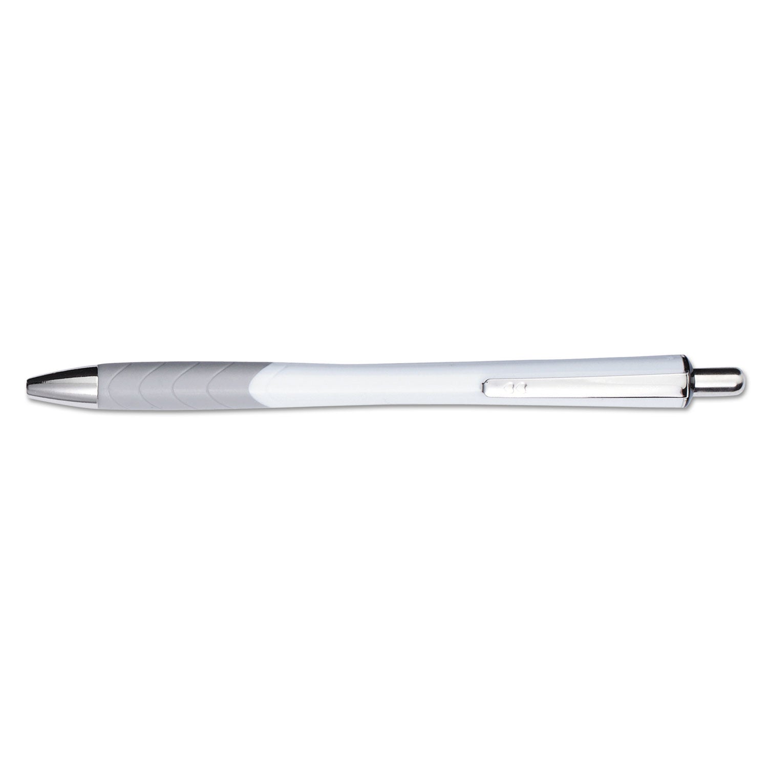 Paper Mate® InkJoy 700 RT Ballpoint Pen, Retractable, Medium 1 mm, Black Ink, White/Gray Barrel, Dozen