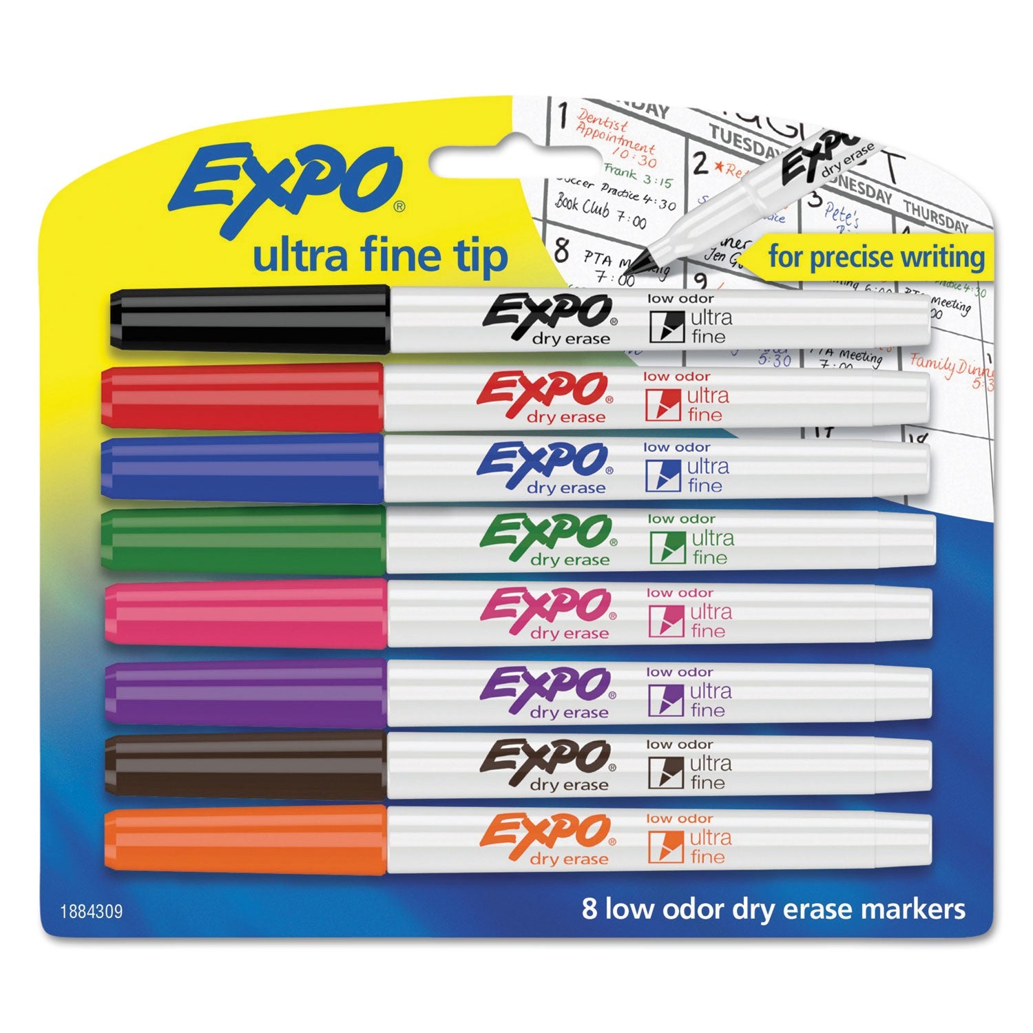EXPO Low-Odor Dry-Erase Marker | Fine Tip 8/Set