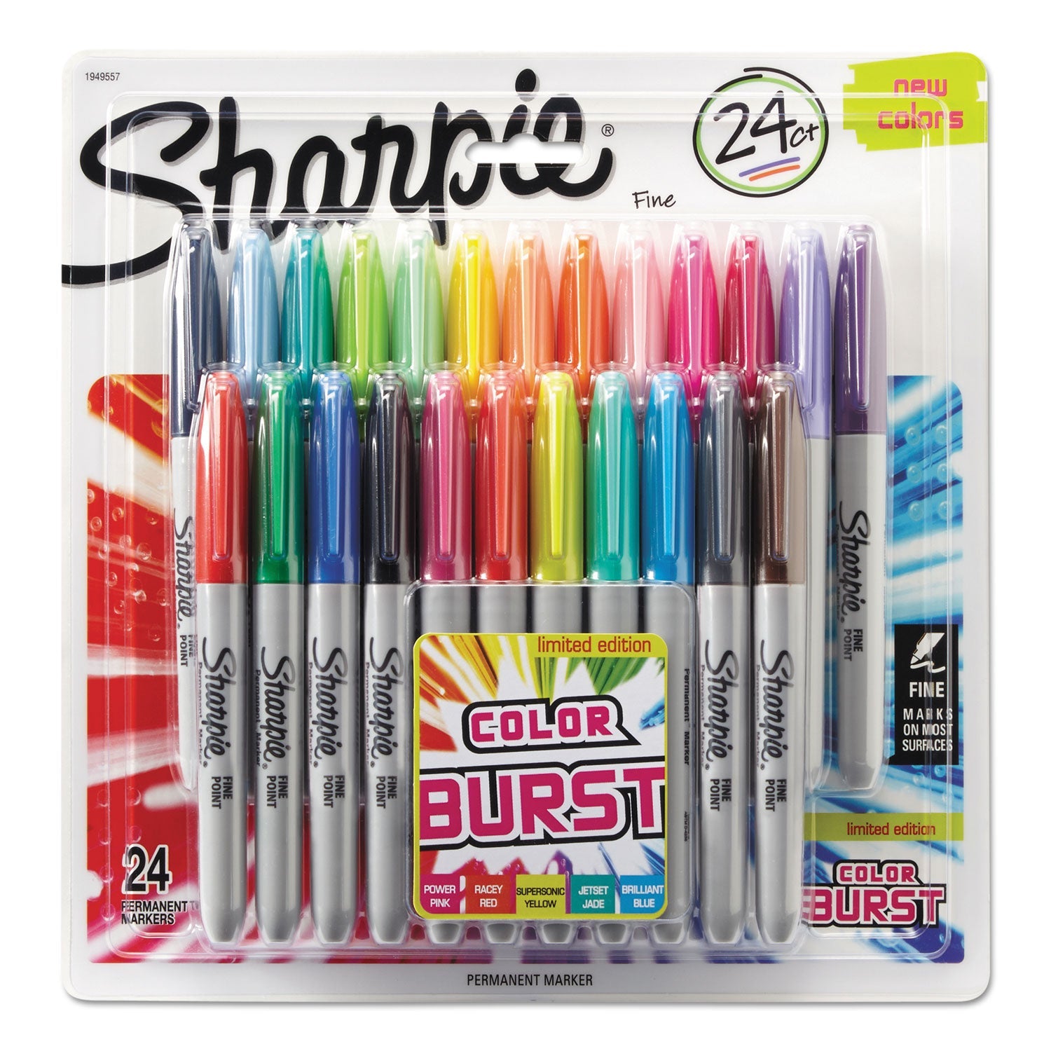 Fine Tip Permanent Marker | Assorted 24-Pack