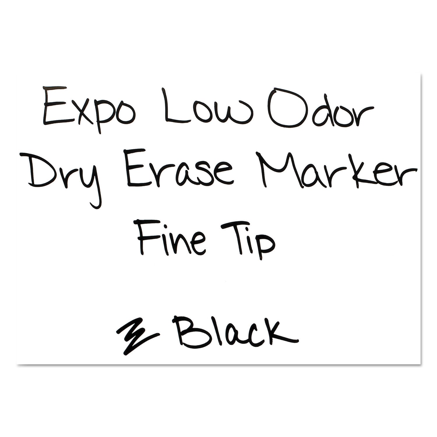EXPO® Low-Odor Dry-Erase Marker Value Pack, Fine Bullet Tip, Black, 36/Box