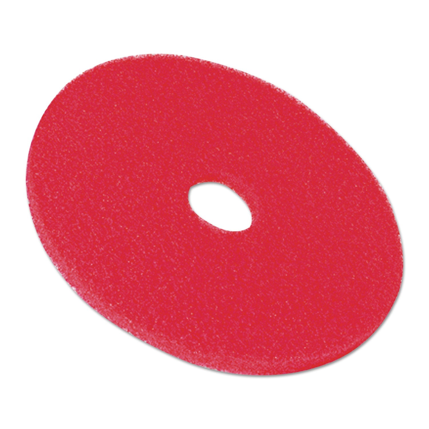 3M™ Low-Speed Buffer Floor Pads 5100, 14" Diameter, Red, 5/carton
