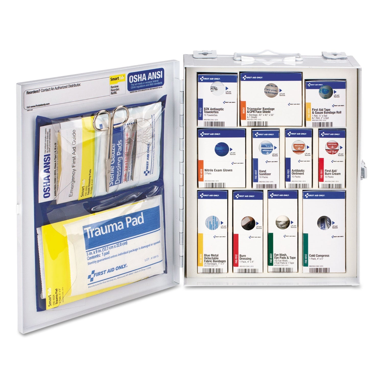 Food Service First Aid Cabinet | 25-Person Metal