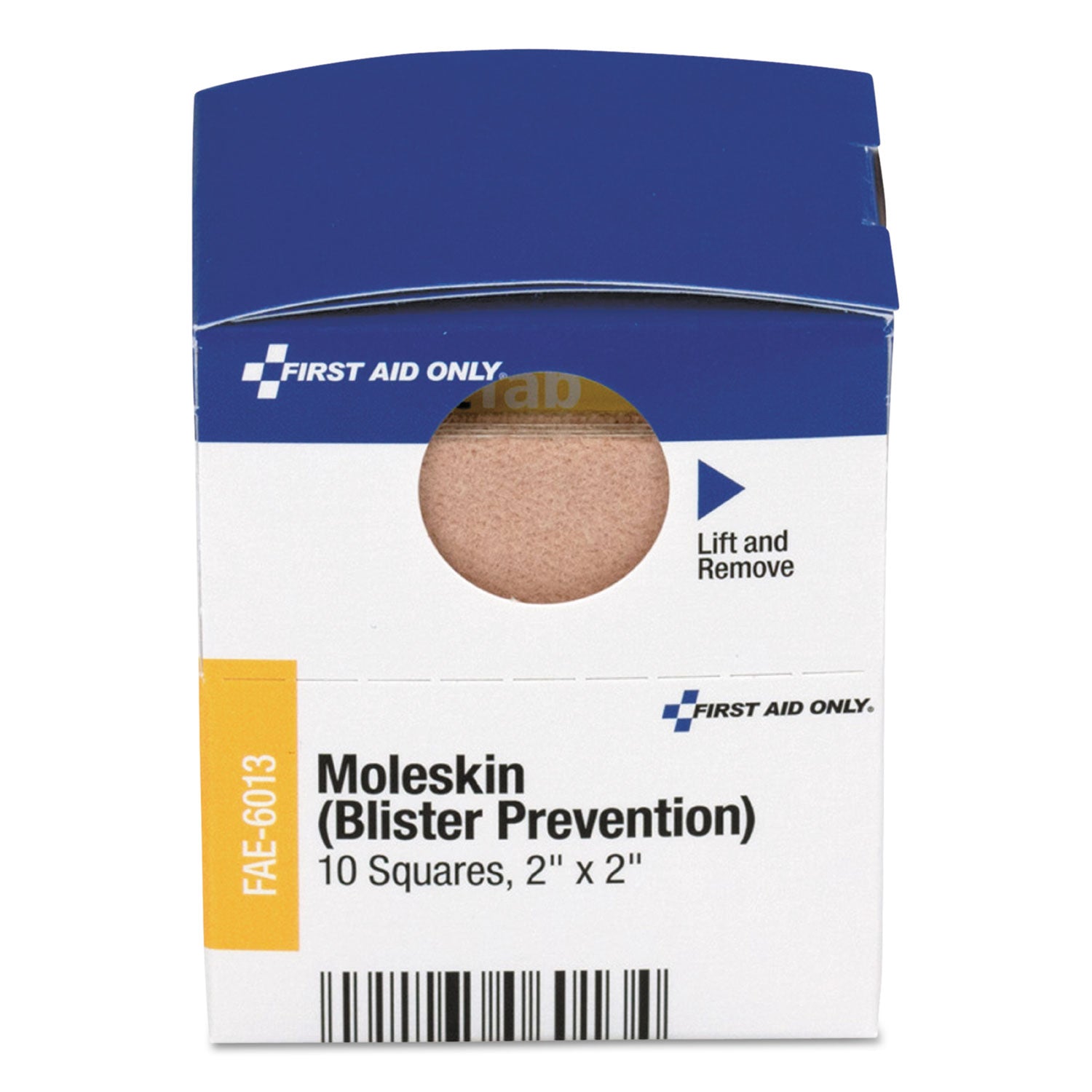 First Aid Only™ Smartcompliance Moleskin/blister Protection, 2" Squares, 10/box