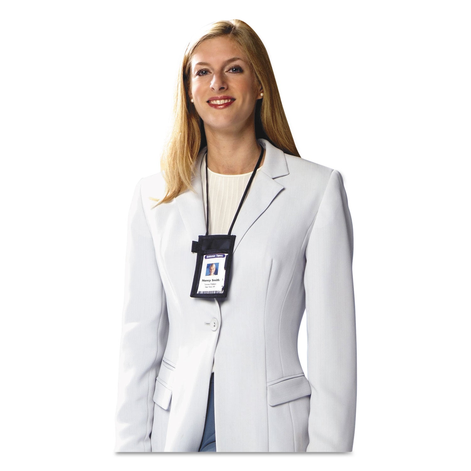 SICURIX® Sicurix Id Neck Pouch, Vertical, 3 X 4 3/4, Black