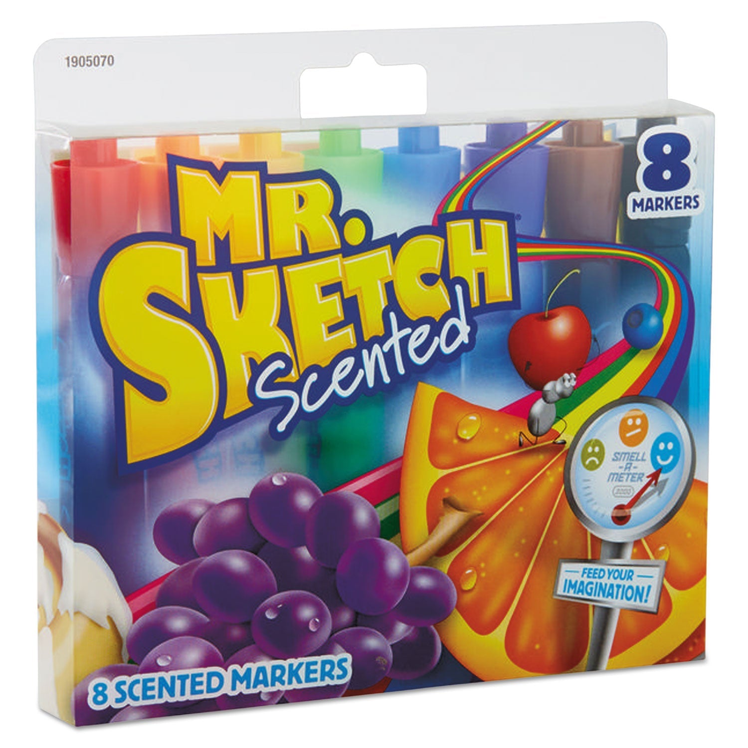 Mr. Sketch® Scented Watercolor Marker, Broad Chisel Tip, Assorted Colors, 8/set