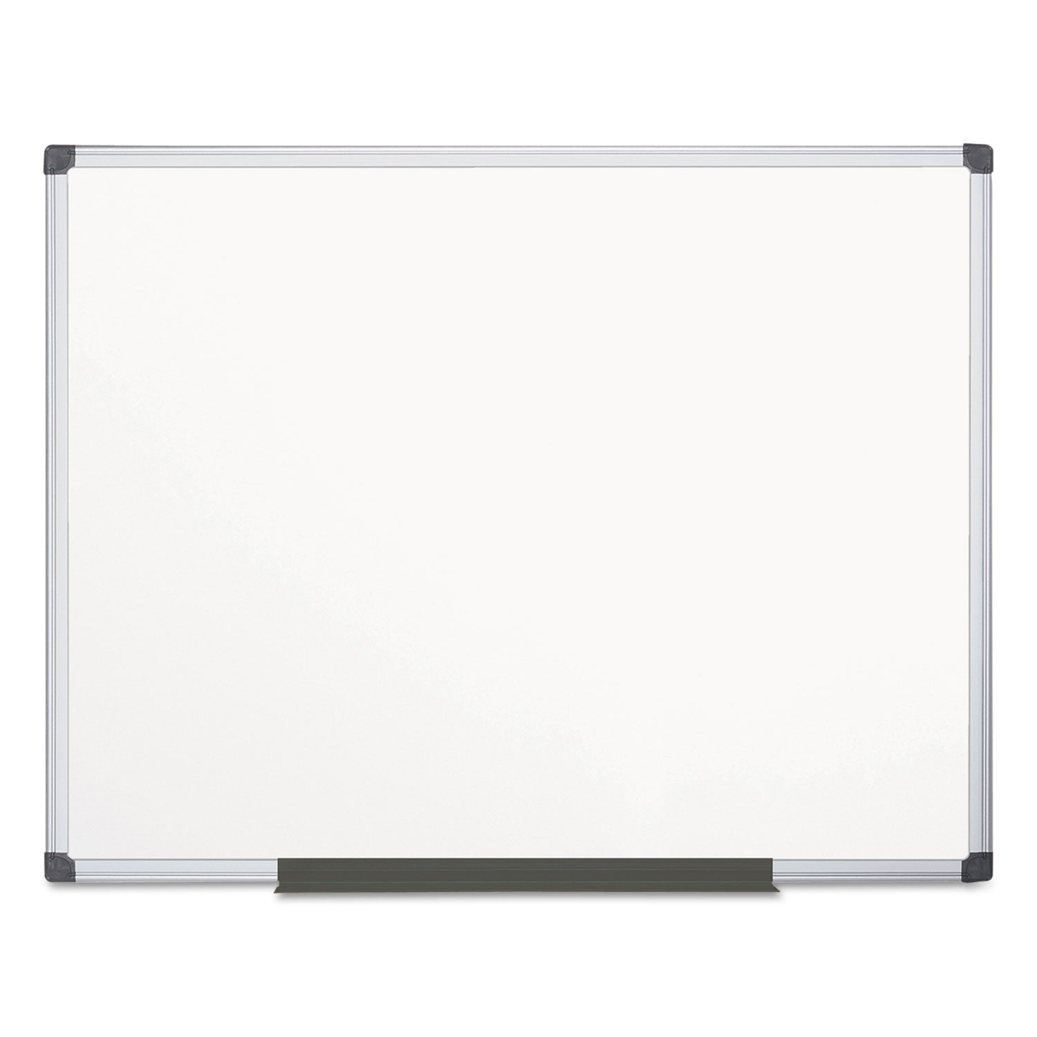 MasterVision® Porcelain Value Dry Erase Board, 48" x 72", White Surface, Satin Aluminum Frame