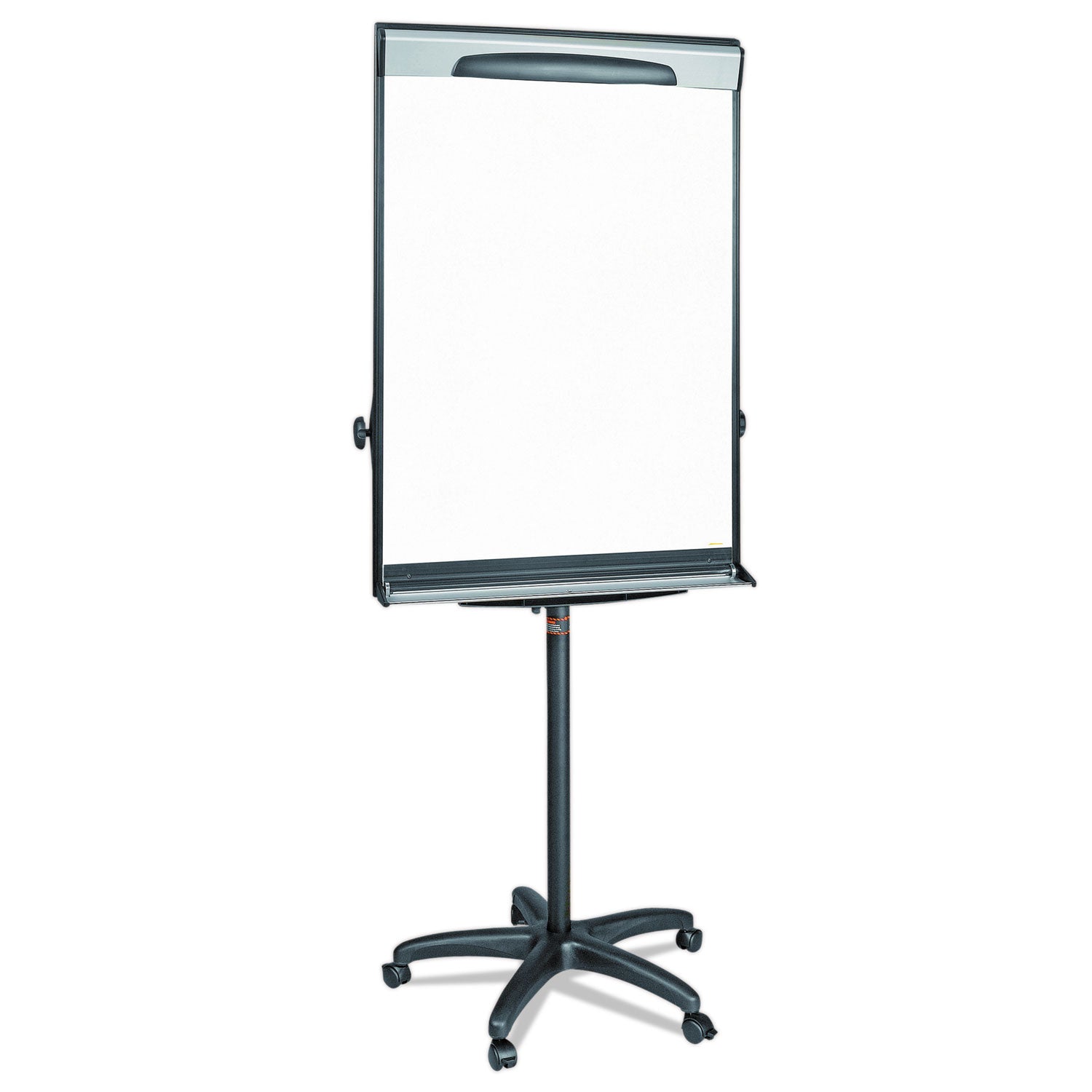 MasterVision® Tripod Extension Bar Magnetic Gold Ultra Dry Erase Easel, 30" x 36", White Surface, Black/Satin Aluminum Frame