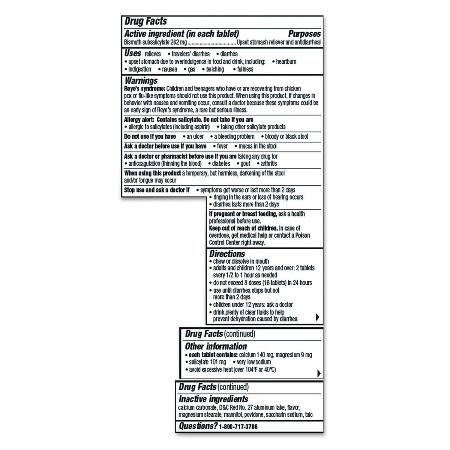 Pepto-Bismol™ Chewable Tablets, Original Flavor, 30/box