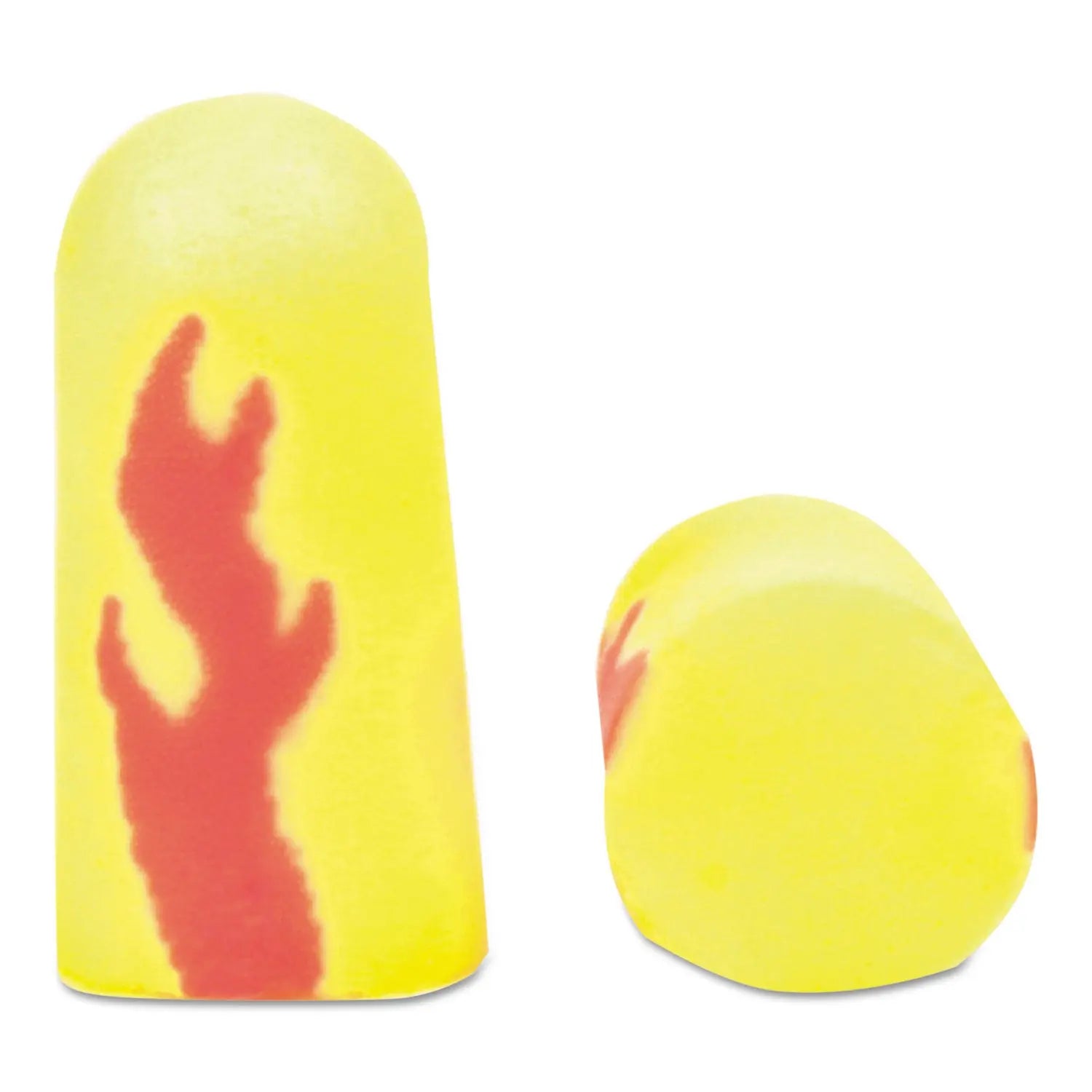 3M™ E-A-Rsoft Blasts Earplugs, Cordless, Foam, Yellow Neon/Red Flame, 200 Pairs/Box