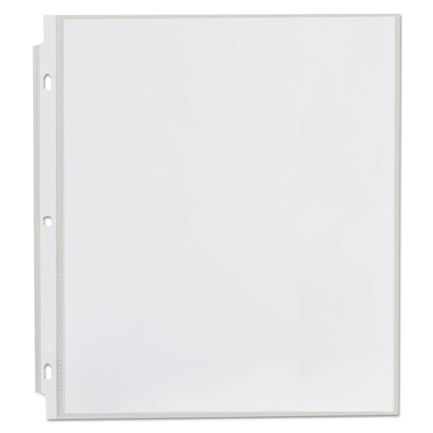 Universal® Top-Load Poly Sheet Protectors, Std Gauge, Nonglare, Clear, 50/pack