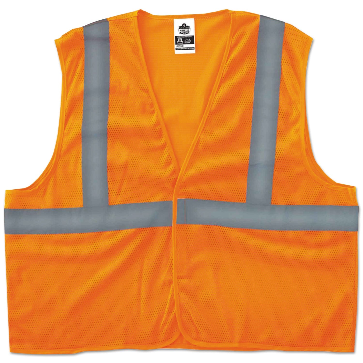 ergodyne® GloWear 8205HL Type R Class 2 Super Econo Mesh Vest, 2X-Large to 3X-Large, Orange