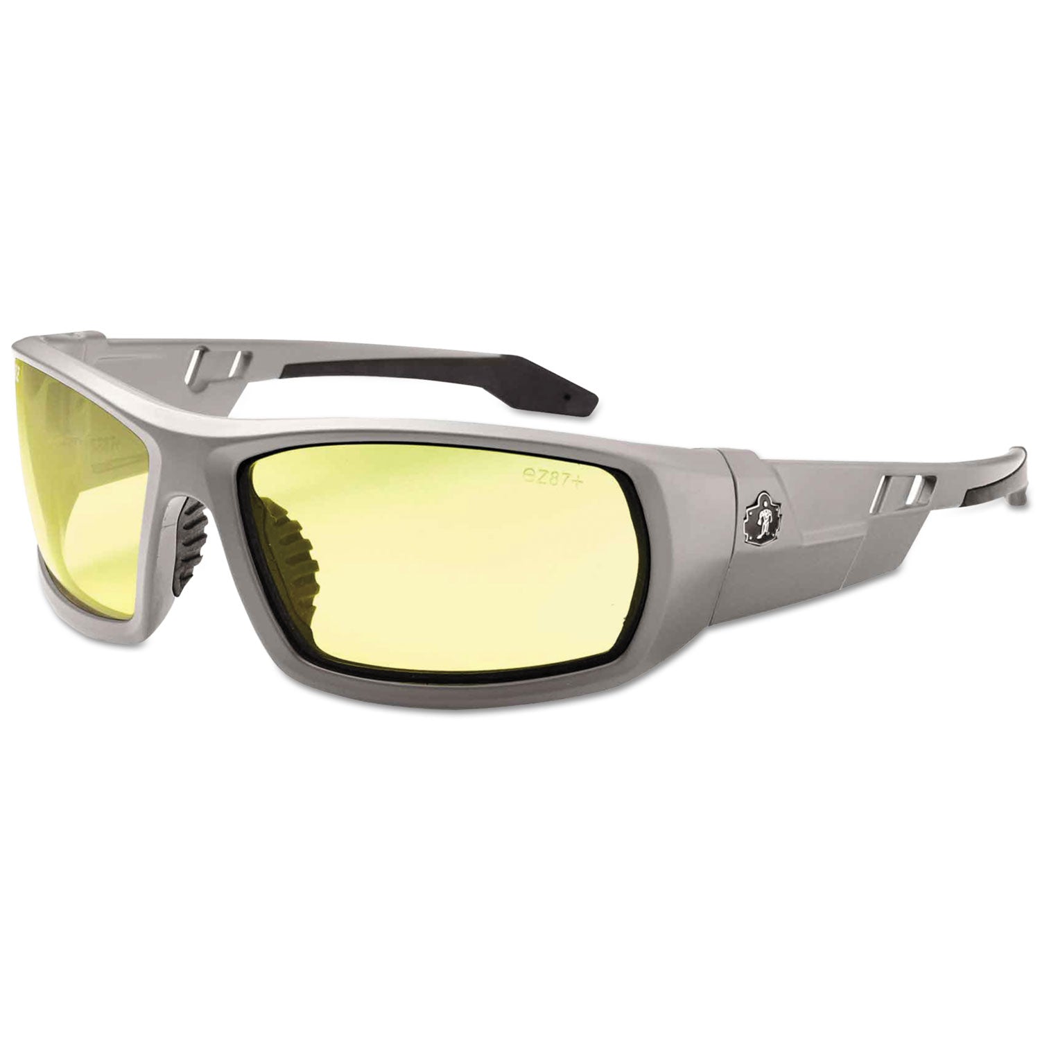 Odin Safety Glasses | Yellow Lens Gray Frame