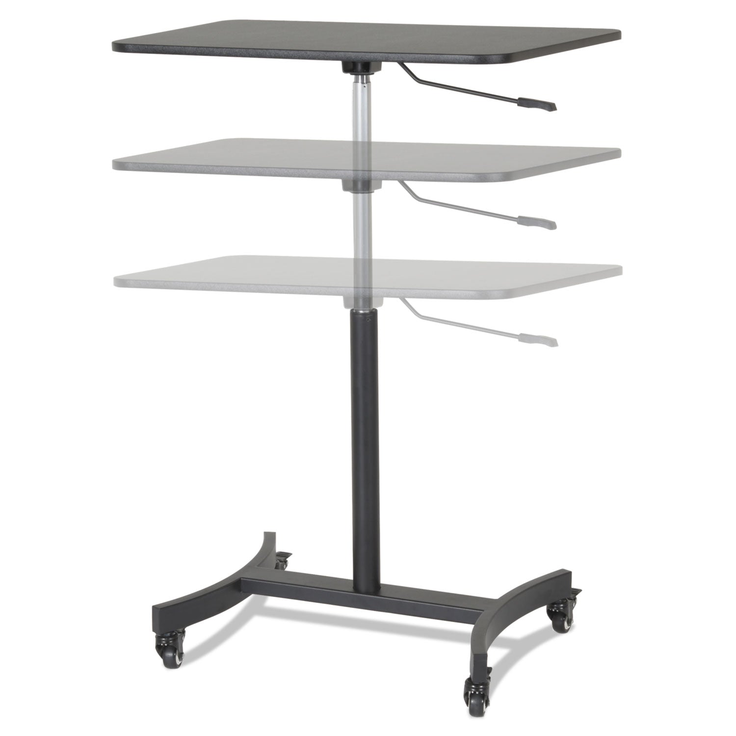 Victor Mobile Adjustable Standing Desk | Black