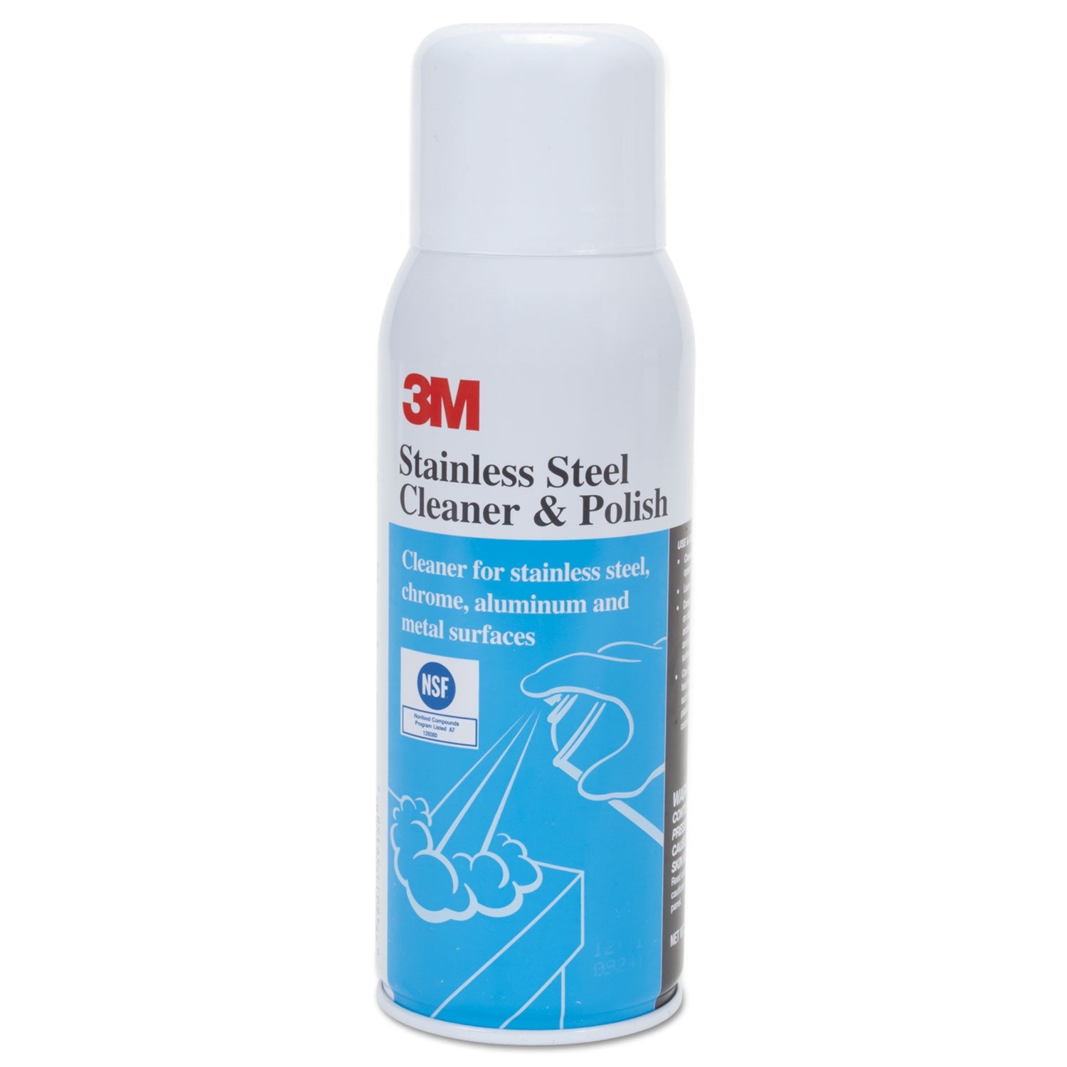 3M™ Stainless Steel Cleaner And Polish, Lime Scent, 10 Oz Aerosol Spray