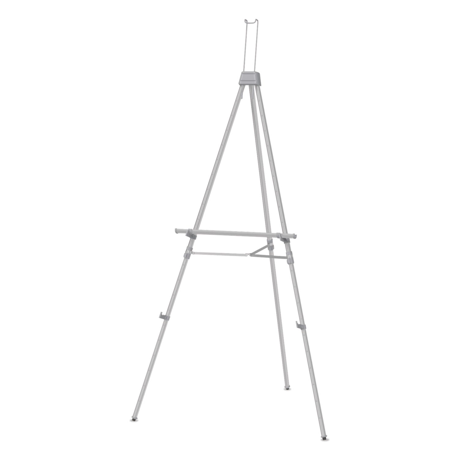 Quartet® Aluminum Heavy-Duty Display Easel, 38" To 66" High, Aluminum, Silver - Bloom Skins