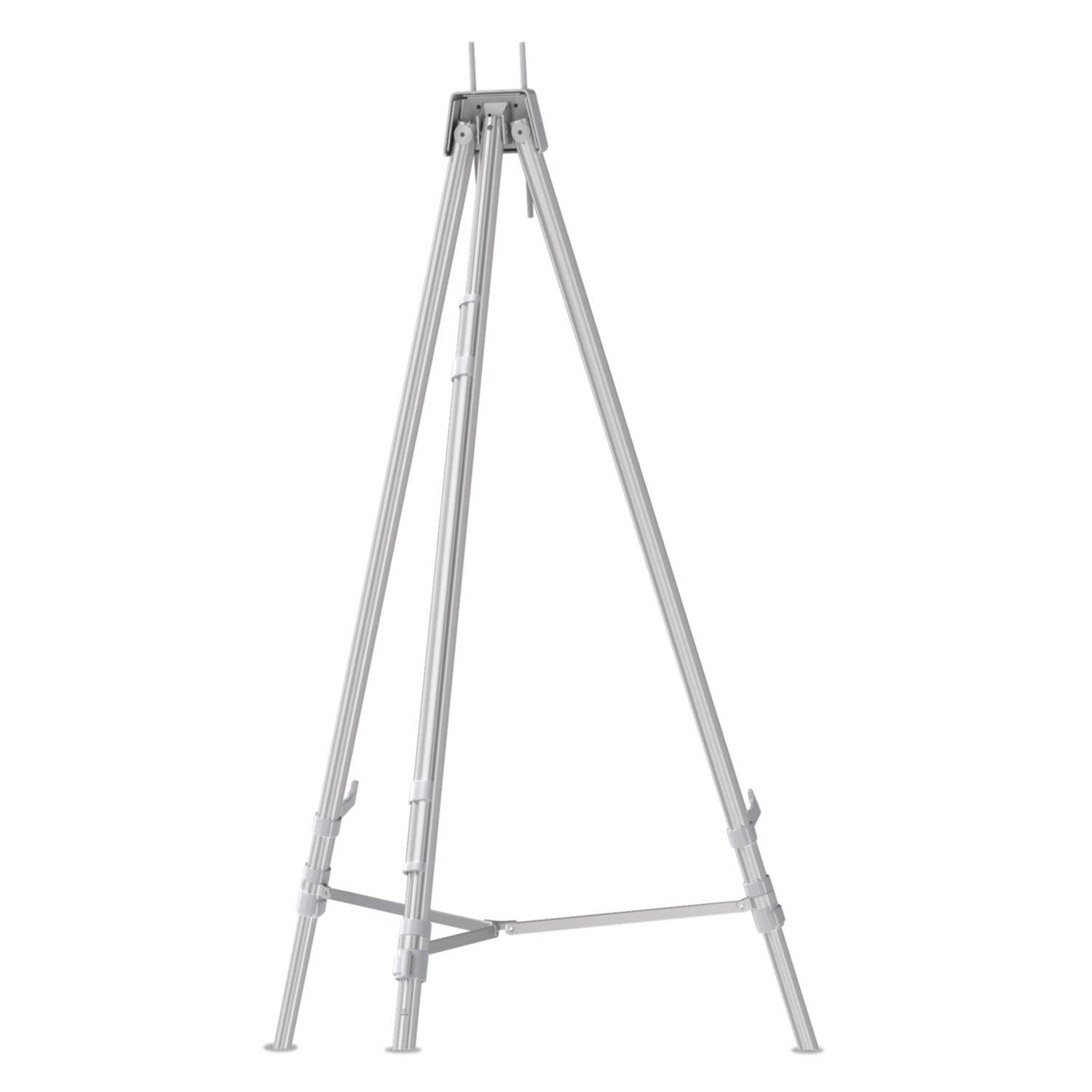 Quartet® Aluminum Heavy-Duty Display Easel, 38" To 66" High, Aluminum, Silver - Bloom Skins