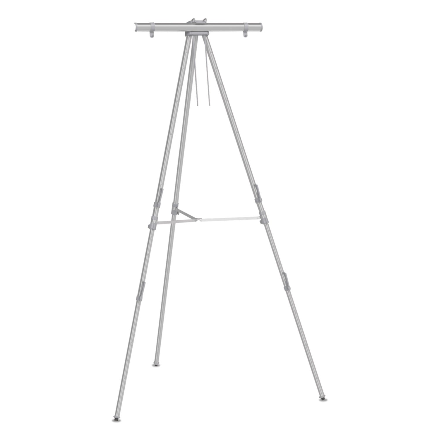Quartet® Aluminum Heavy-Duty Display Easel, 38" To 66" High, Aluminum, Silver - Bloom Skins