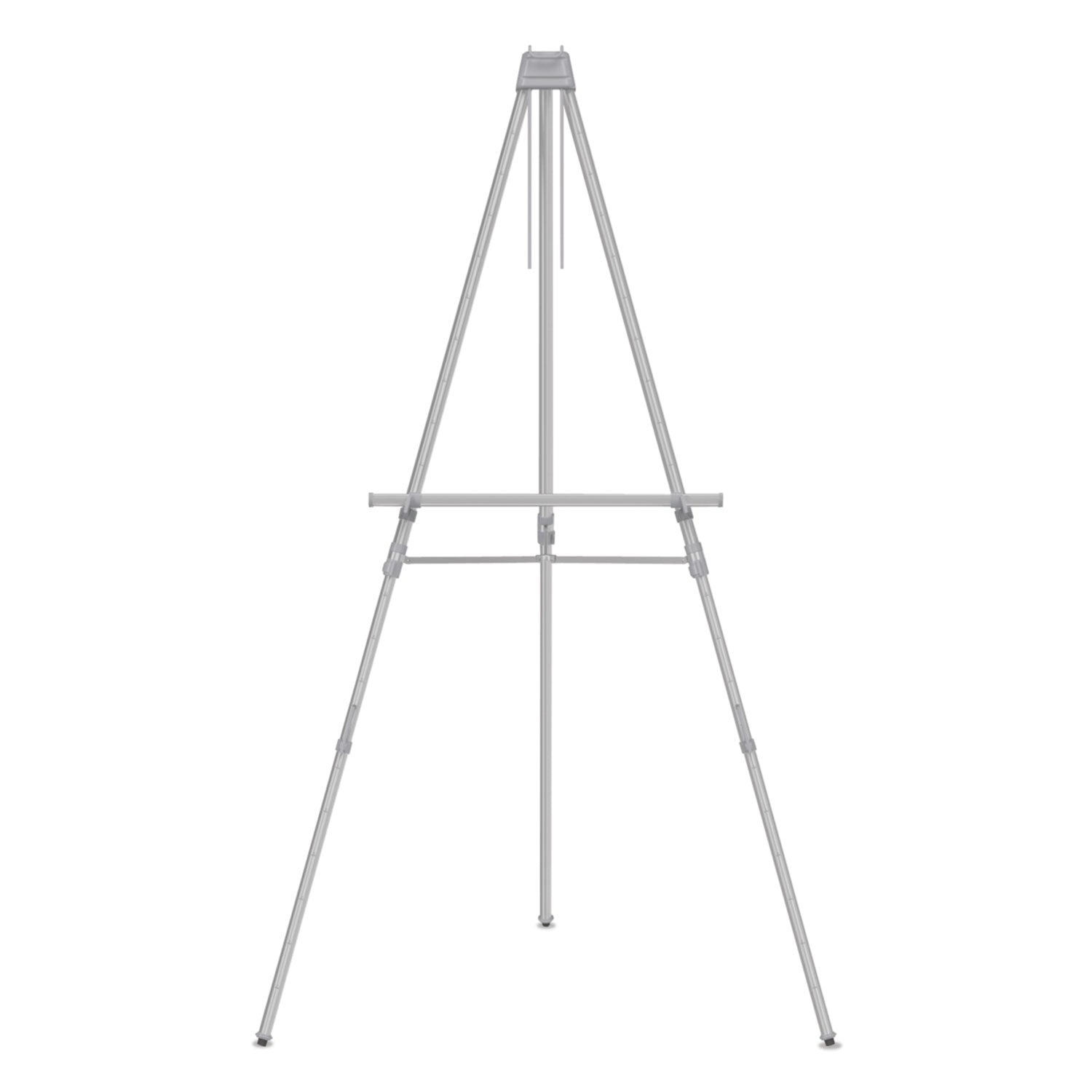 Quartet® Aluminum Heavy-Duty Display Easel, 38" To 66" High, Aluminum, Silver - Bloom Skins