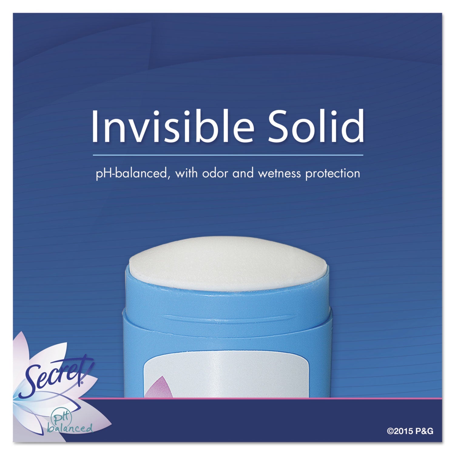 Secret® Invisible Solid Anti-Perspirant And Deodorant, Powder Fresh, 0.5 Oz Stick, 24/carton