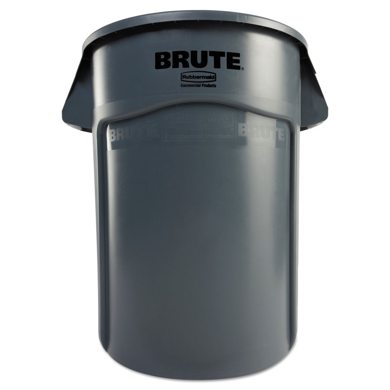 Vented Round Brute Container | 44 gal, Gray