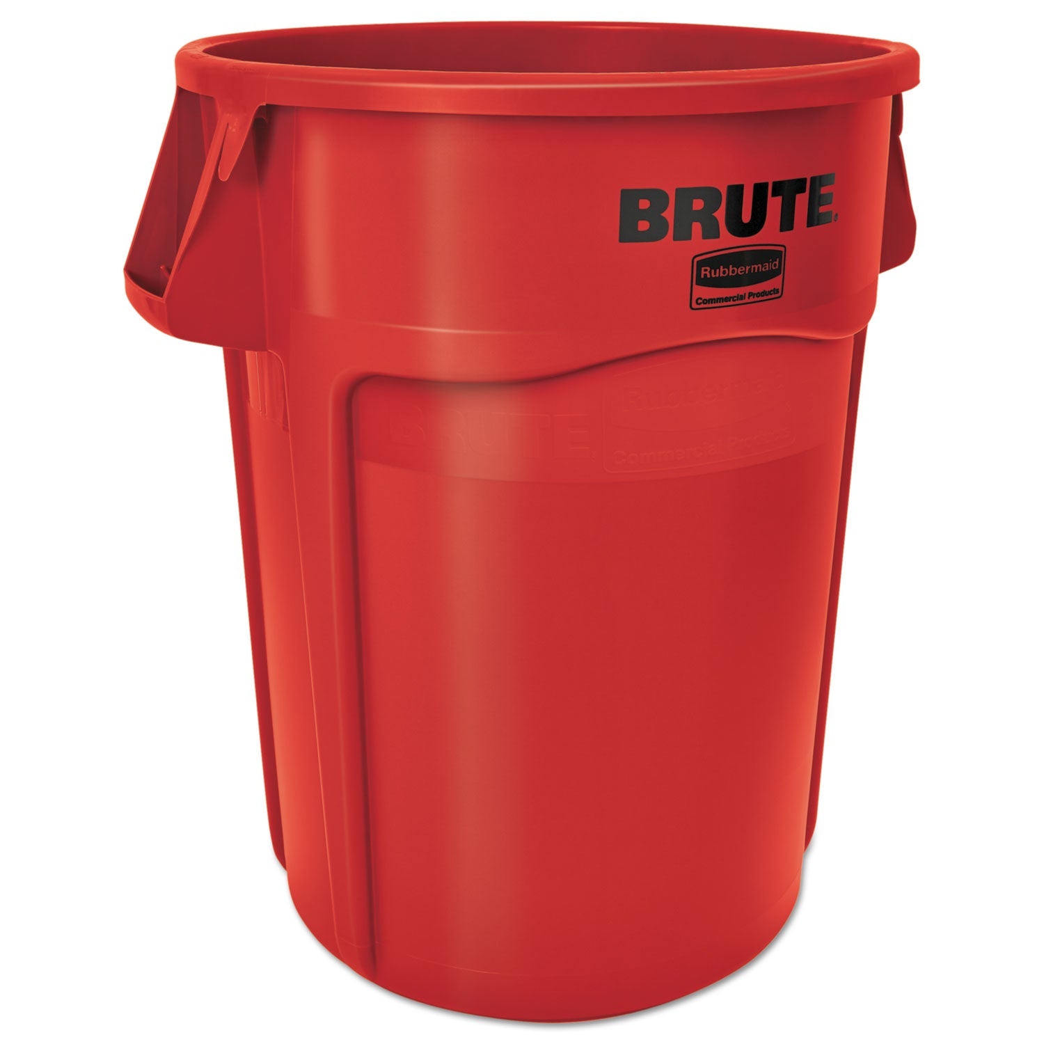 Vented Round Brute Container | 44 gal, Red