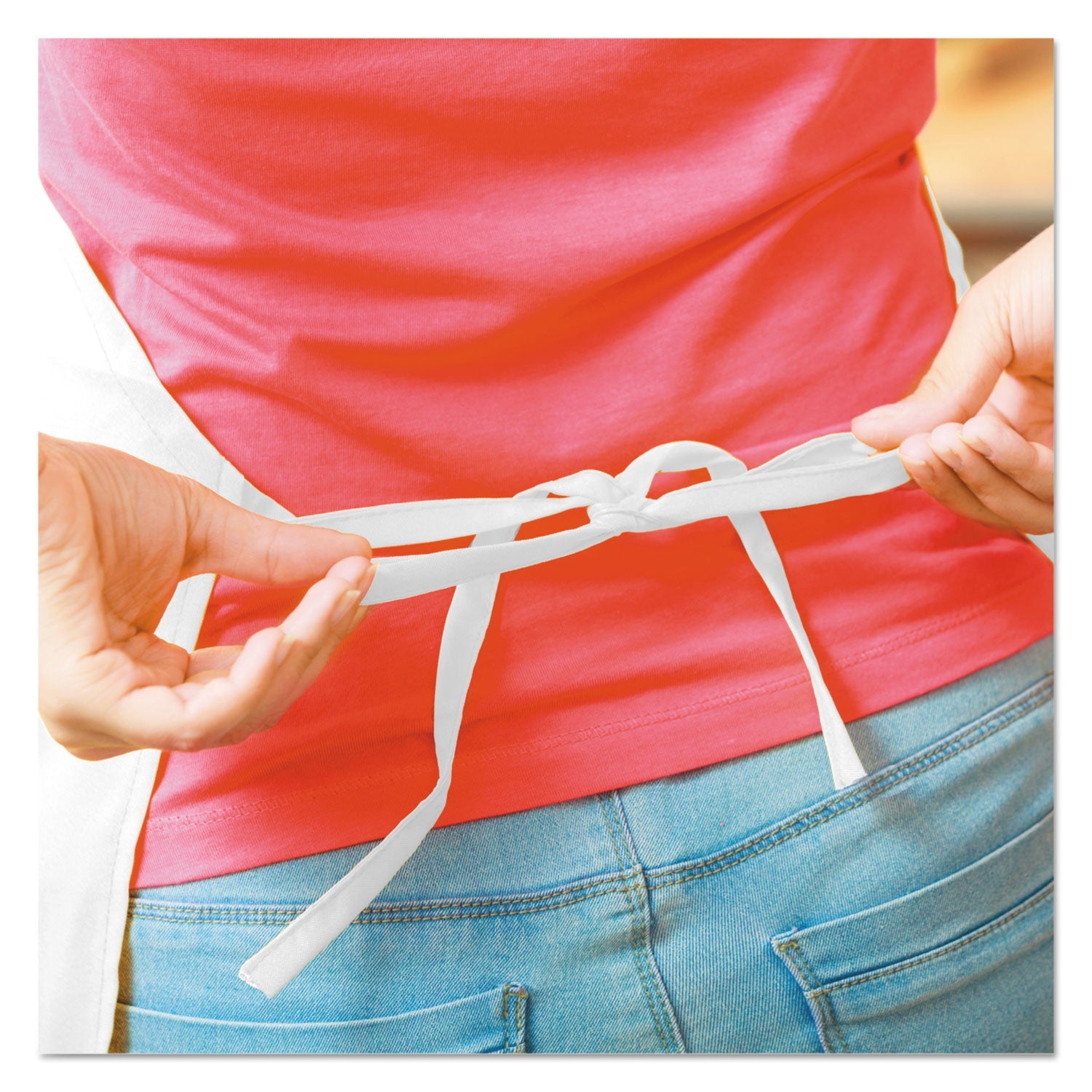 KleenGuard™ A20 Apron, 28" x 40",  One Size Fits All, White - Bloom Skins